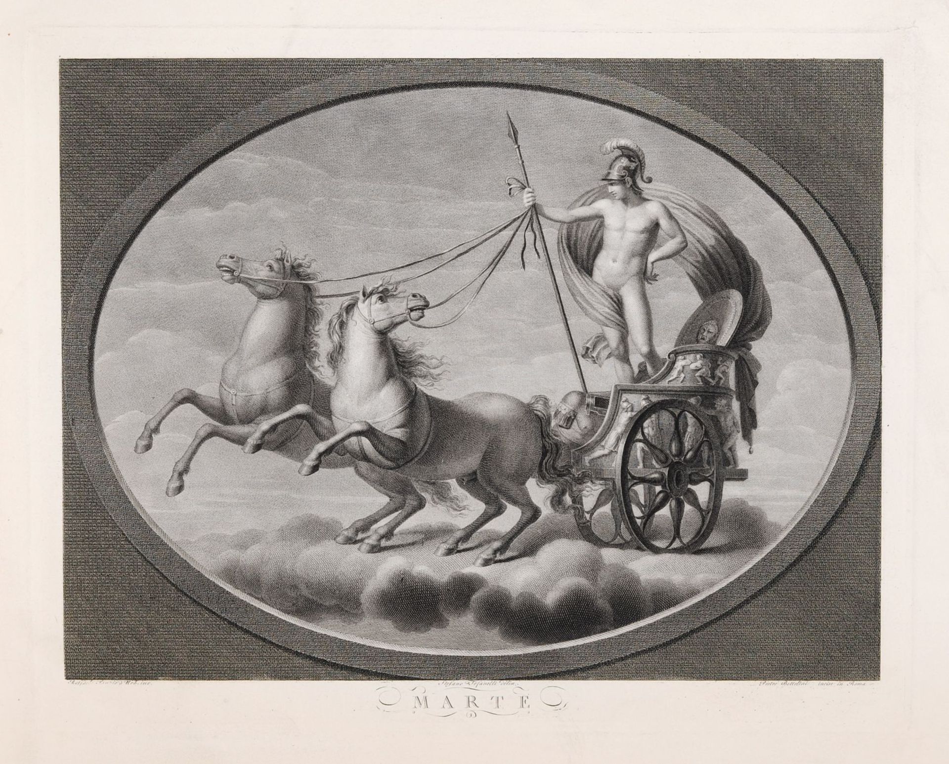 Stefano Tofanelli, Sieben Planetendarstellungen. Um 1800. Stefano Tofanelli 1752 Lucca  1812 - Bild 3 aus 7