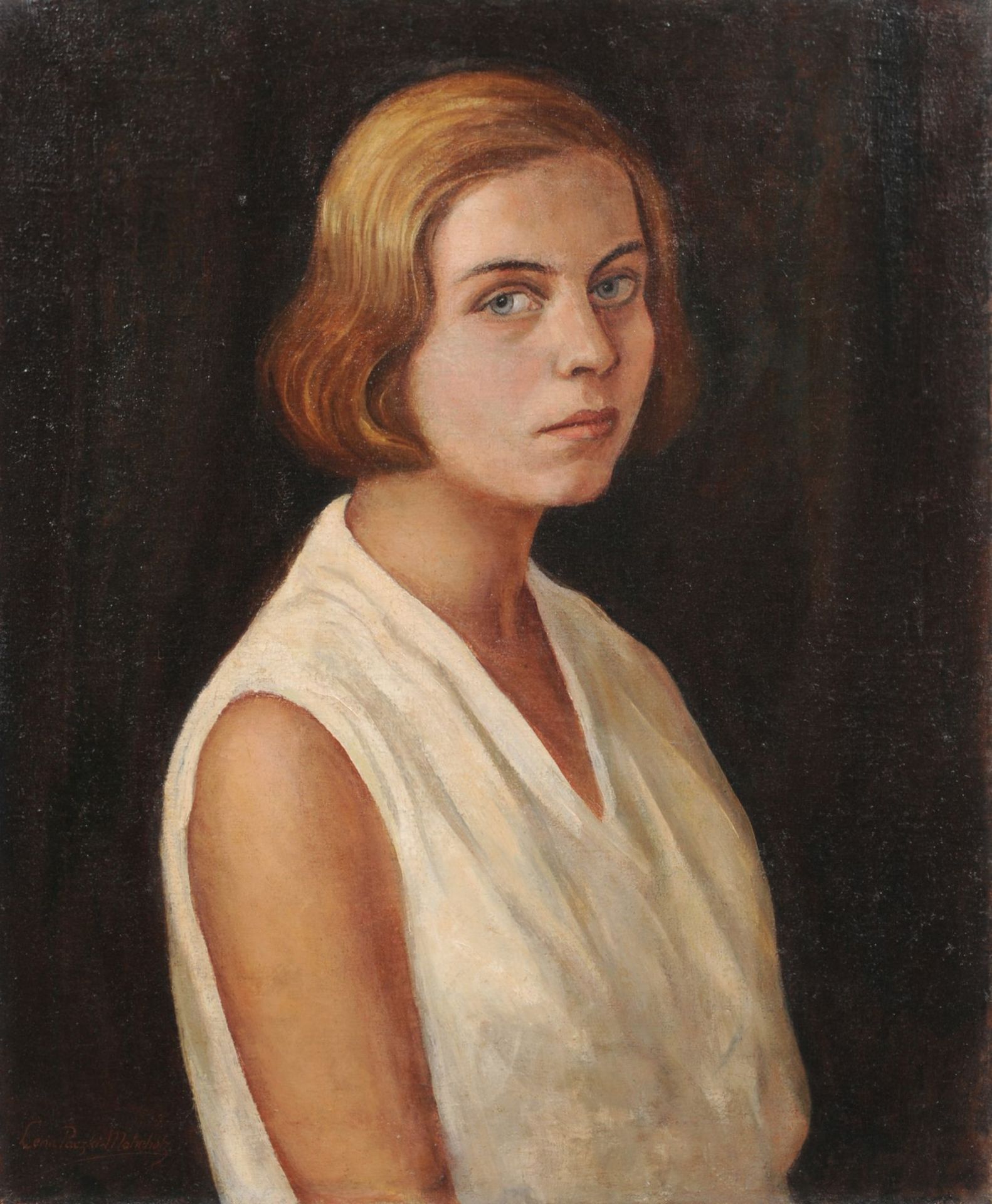 Lena Mahrholz-Paczki, Brustbild einer jungen Dame. Wohl 1920er Jahre. Lena Mahrholz-Paczki 1889
