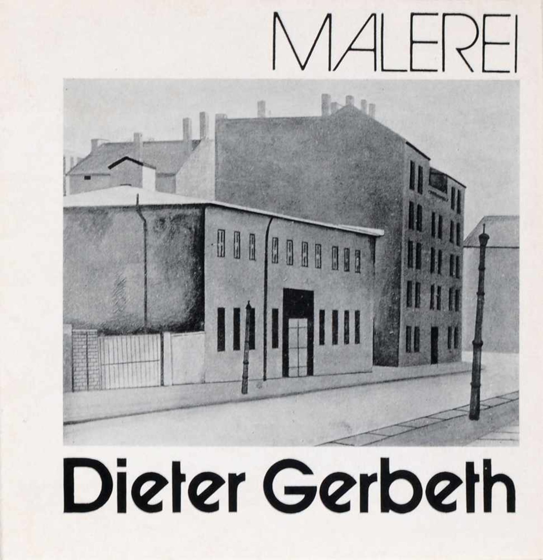 Dieter Gerbeth "Dächer 4" / "Belvedere auf dem Klausberg". 1980er Jahre.Dieter Gerbeth 1931 - Bild 4 aus 4