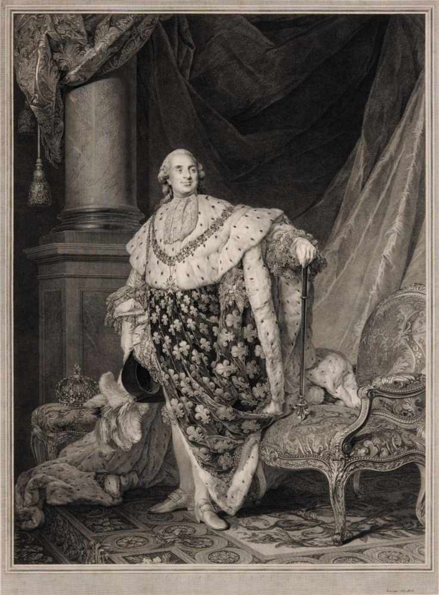 Johann Gotthart von Müller "Louis Seize". Spätes 18. Jh.Johann Gotthart von Müller 1747 Bernhausen 