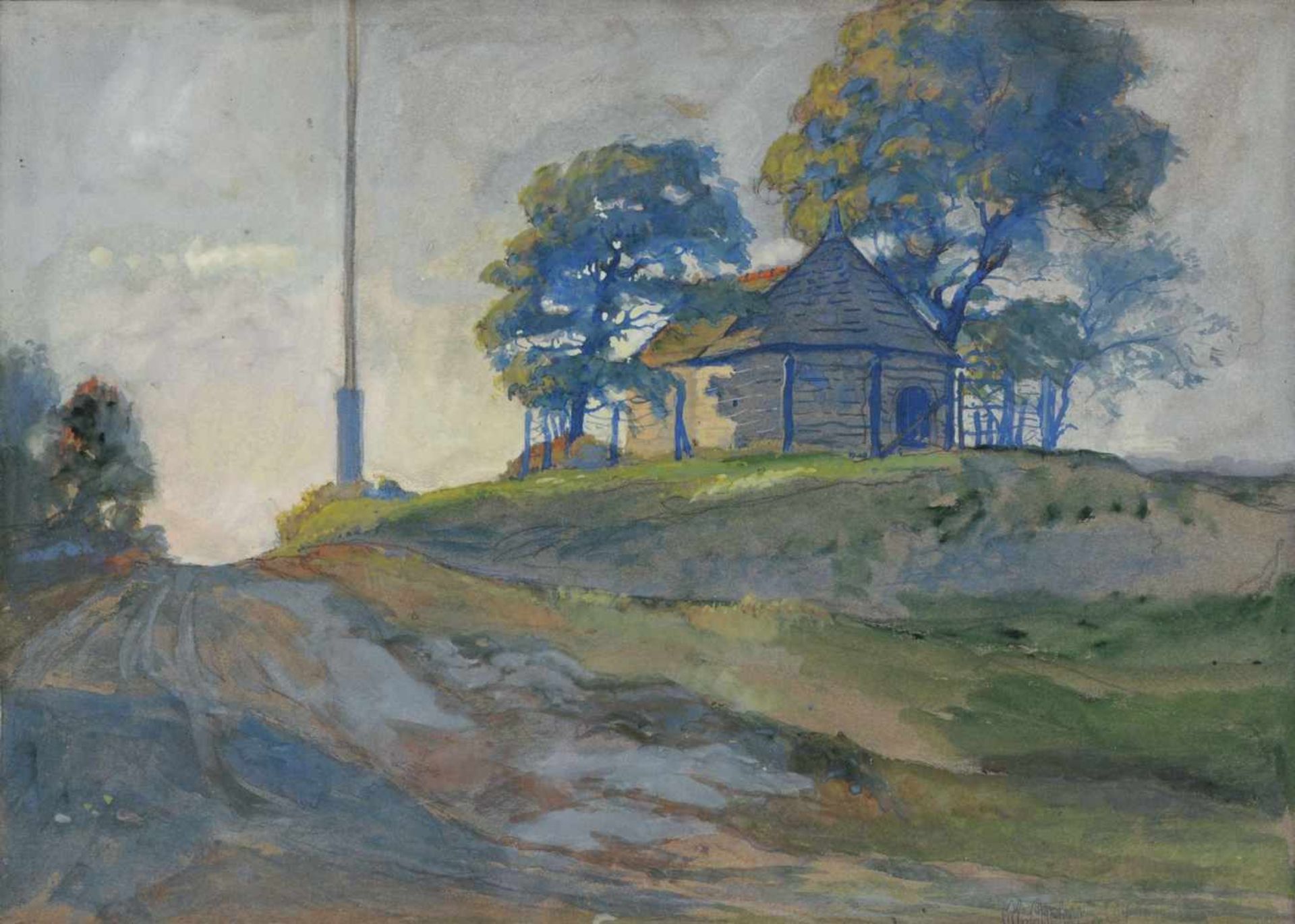 Walter Artus, Der Pulverturm bei Grimma. 1. H. 20. Jh.Walter Artus 1873 Leipzig  1945