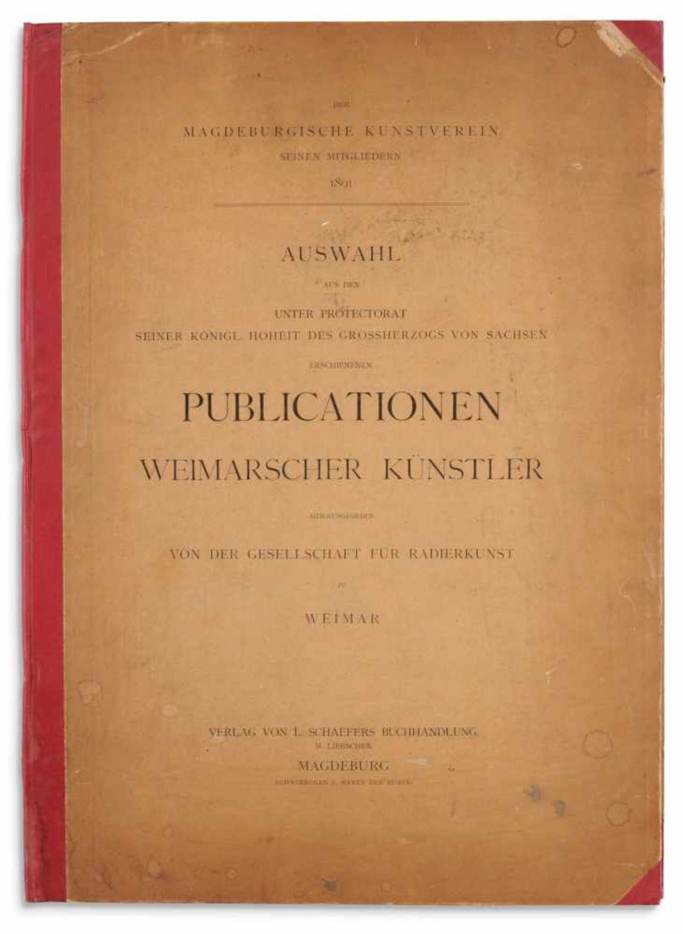 Karl Buchholz und andere Künstler: Der Magdeburgische Kunstverein seinen Mitgliedern 1891. Auswahl - Image 10 of 10