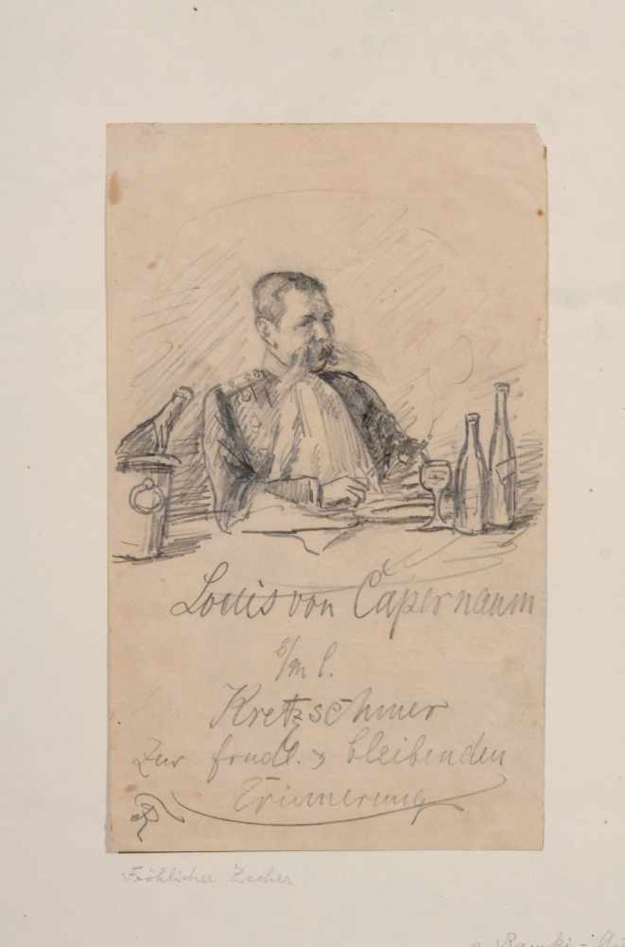 Ferdinand von Rayski "Fröhlicher Zecher". Spätes 19. Jh.Ferdinand von Rayski 1806 Pegau  1890