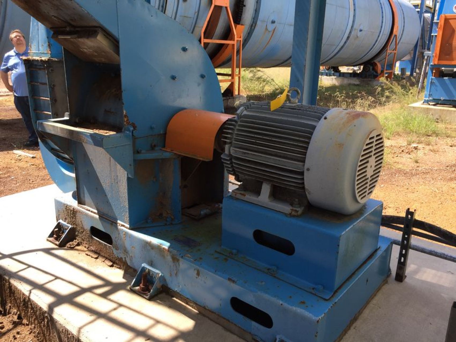 M.E.C. / JB Hammer mill, 75 HP, w/ built in blower, (9,500 CFM, 3600 RPM,) - Image 3 of 3