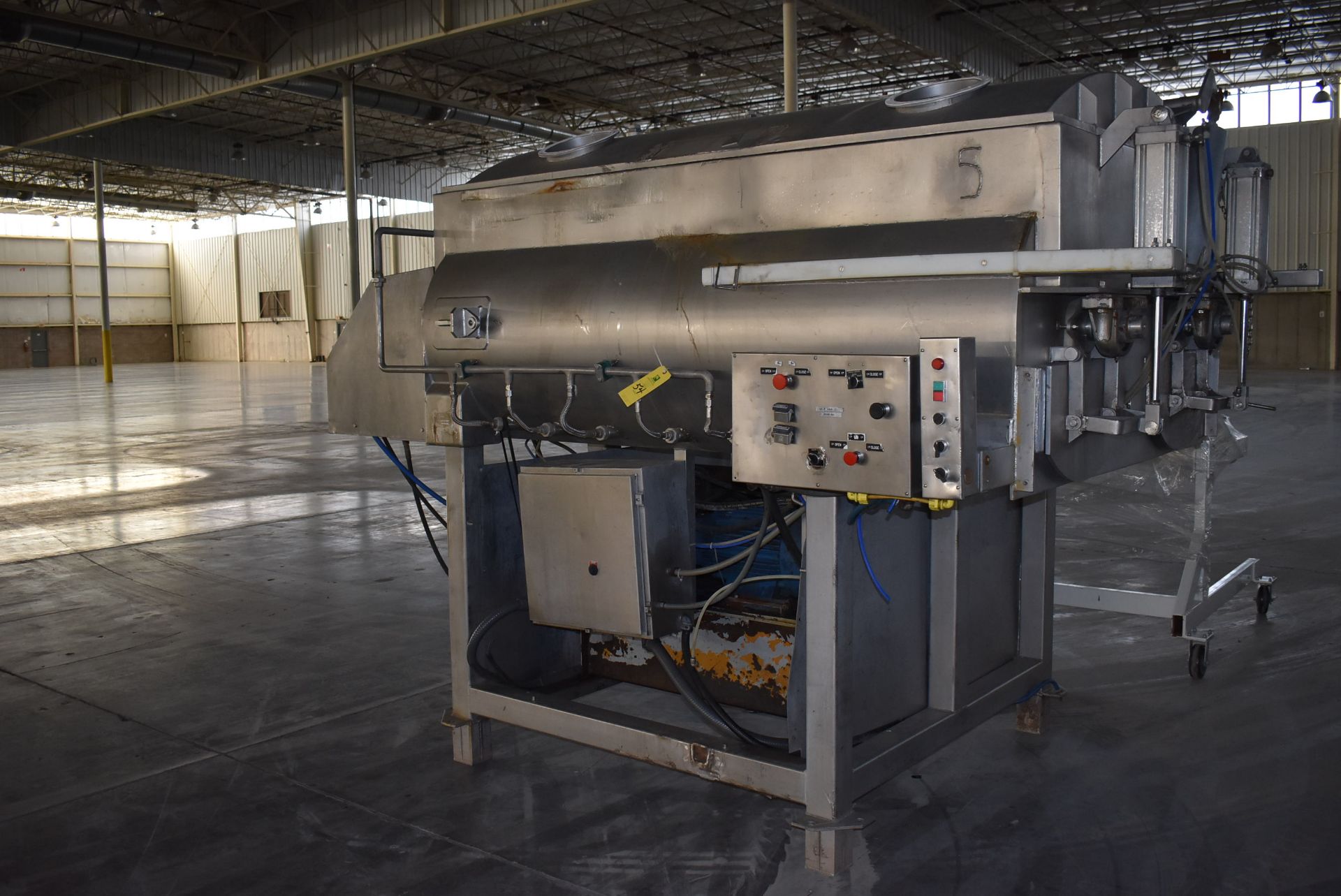 OHI Processing Equipment Model TM-5000 Vacuum Blender, Rated 4000 lb. Capacity, Stainless Steel