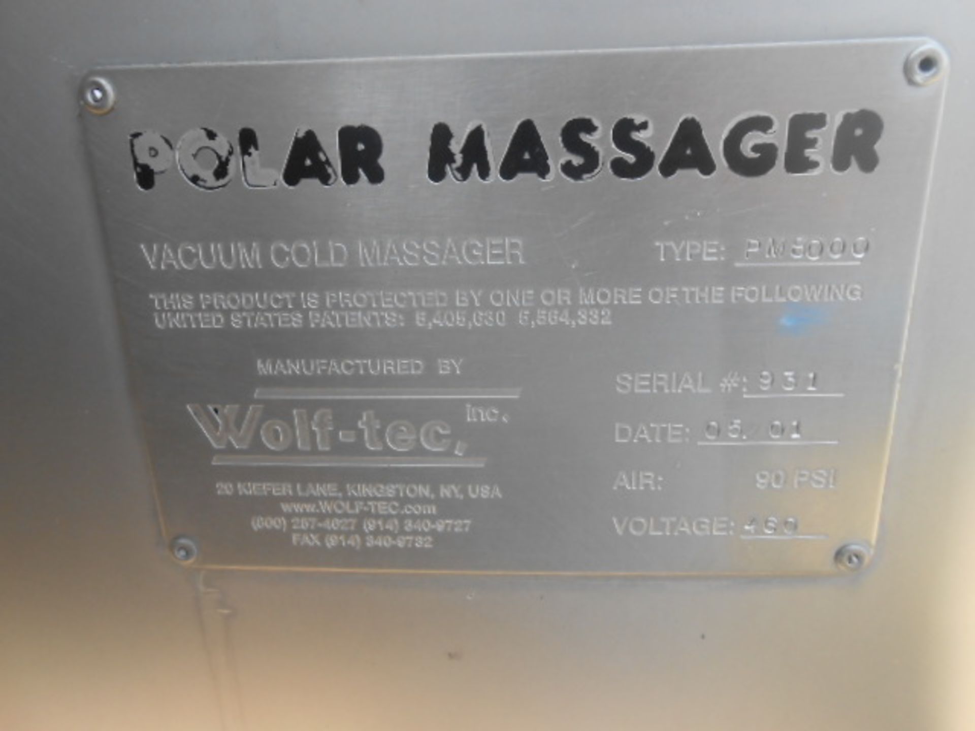 Polar Massager, 8000 lb., Model #PM8000, Serial #931 - Image 6 of 6