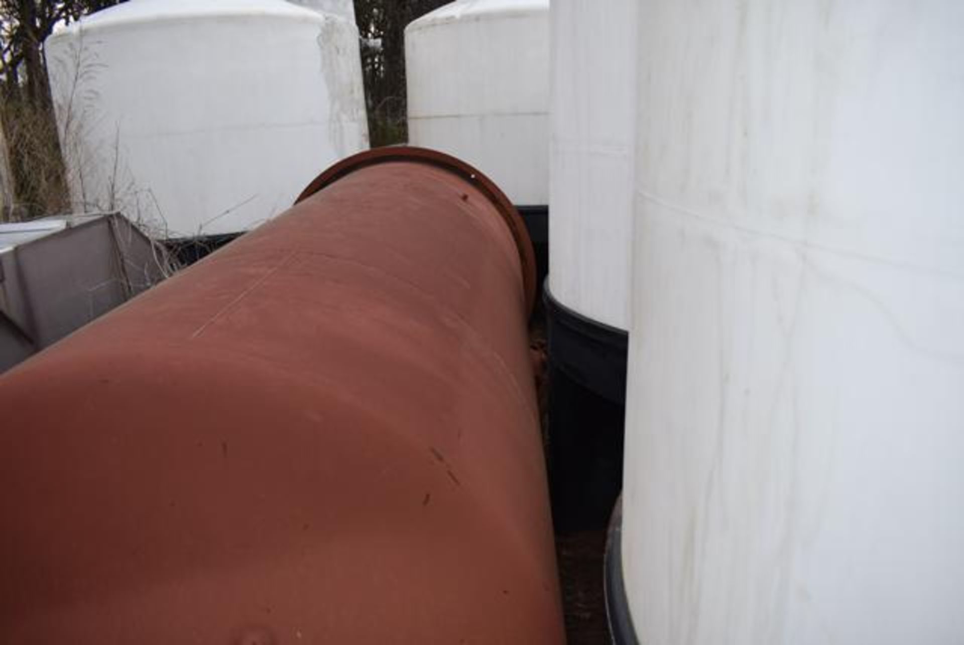 Azco Carbon Steel Tank, 64 in. Diameter x 12 ft. Top - Bottom, Side Port Hole - Image 3 of 3