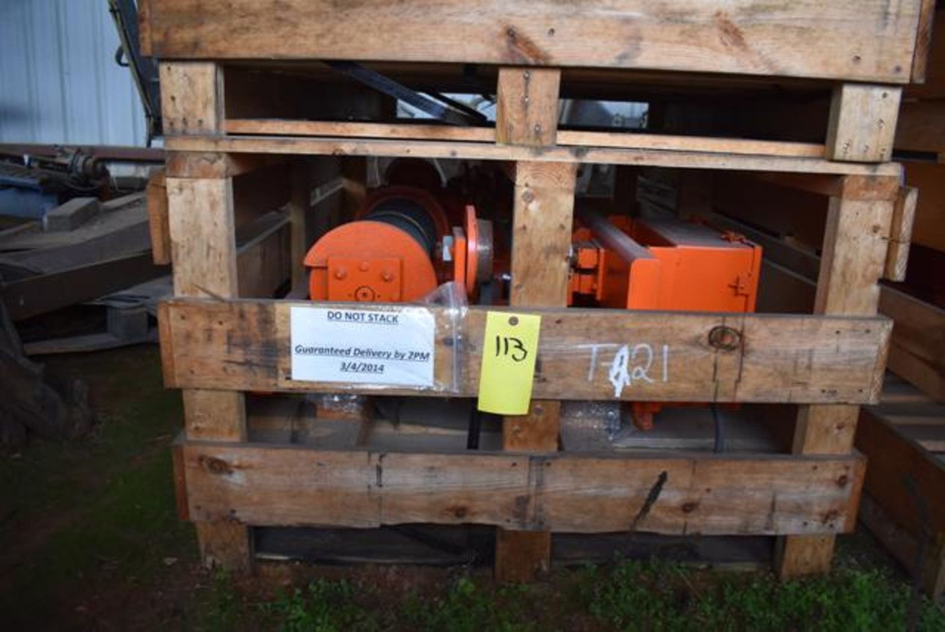 Spiroflow Systems Inc. 1 1/2 Ton Capacity Crane Cable Hoist, Note - Still in Crate, Never Installed