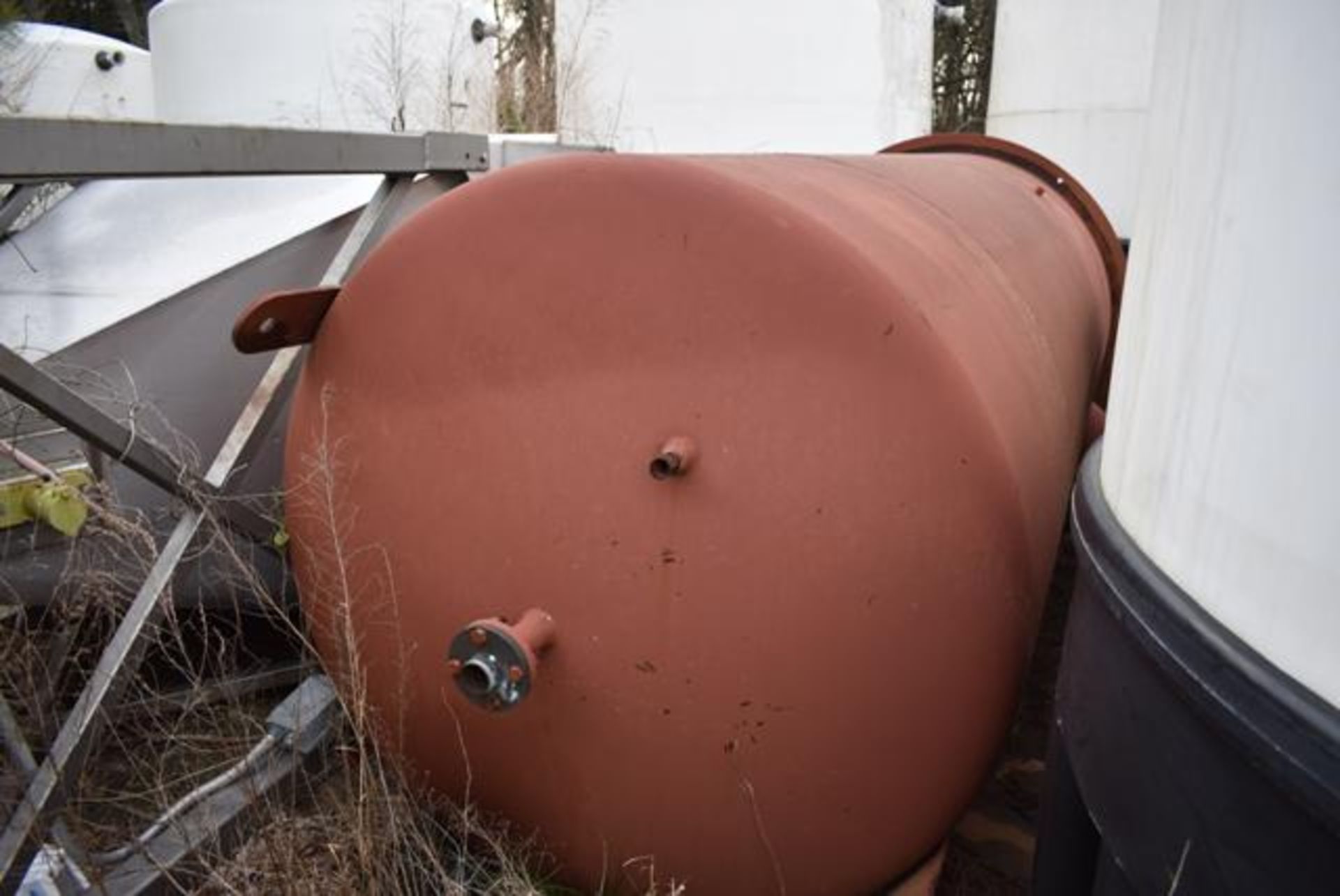 Azco Carbon Steel Tank, 64 in. Diameter x 12 ft. Top - Bottom, Side Port Hole - Image 2 of 3