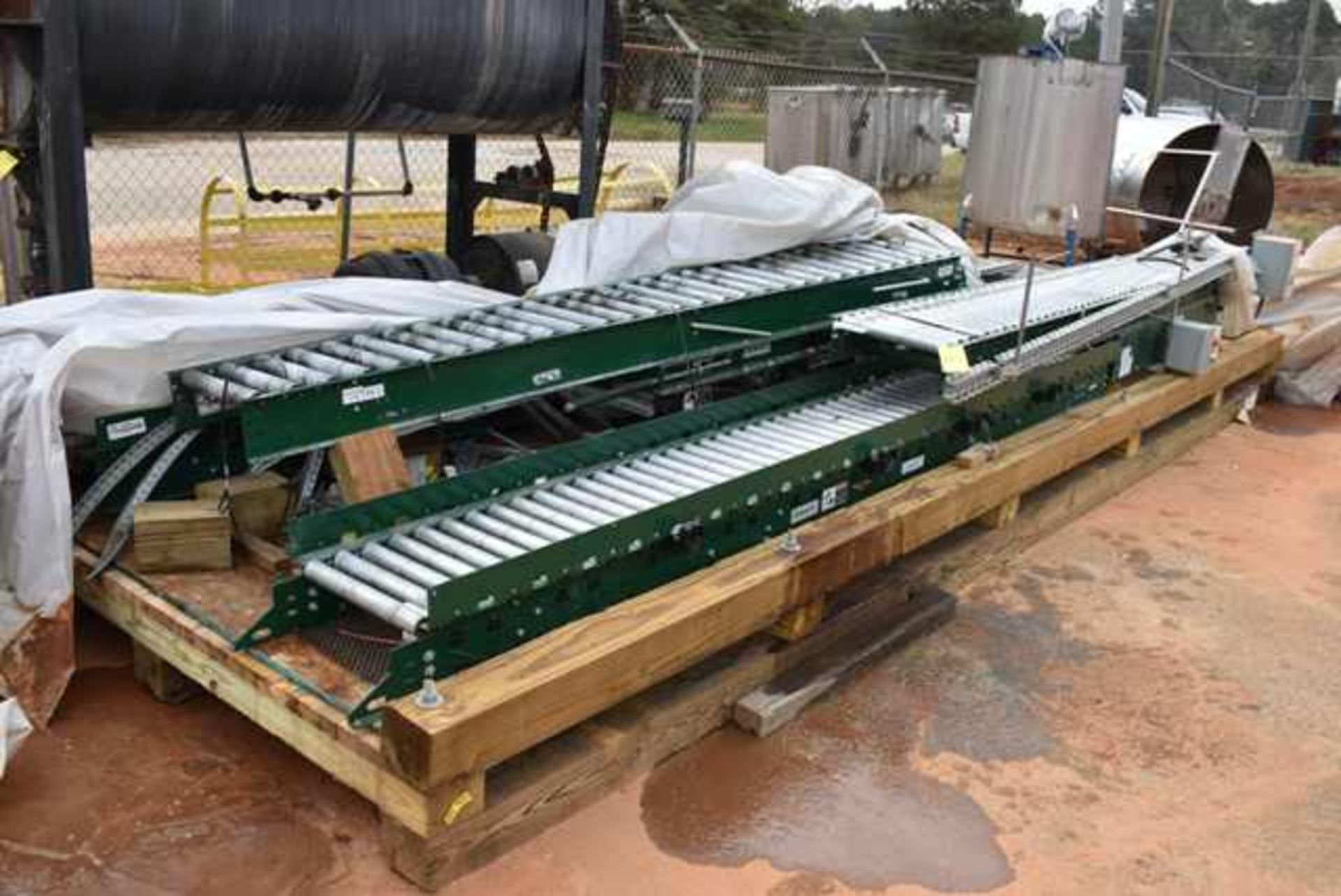 Dematic Conveyor - (5) Sections Motorized Roller Conveyor, 10 ft. / 12 ft. Sections