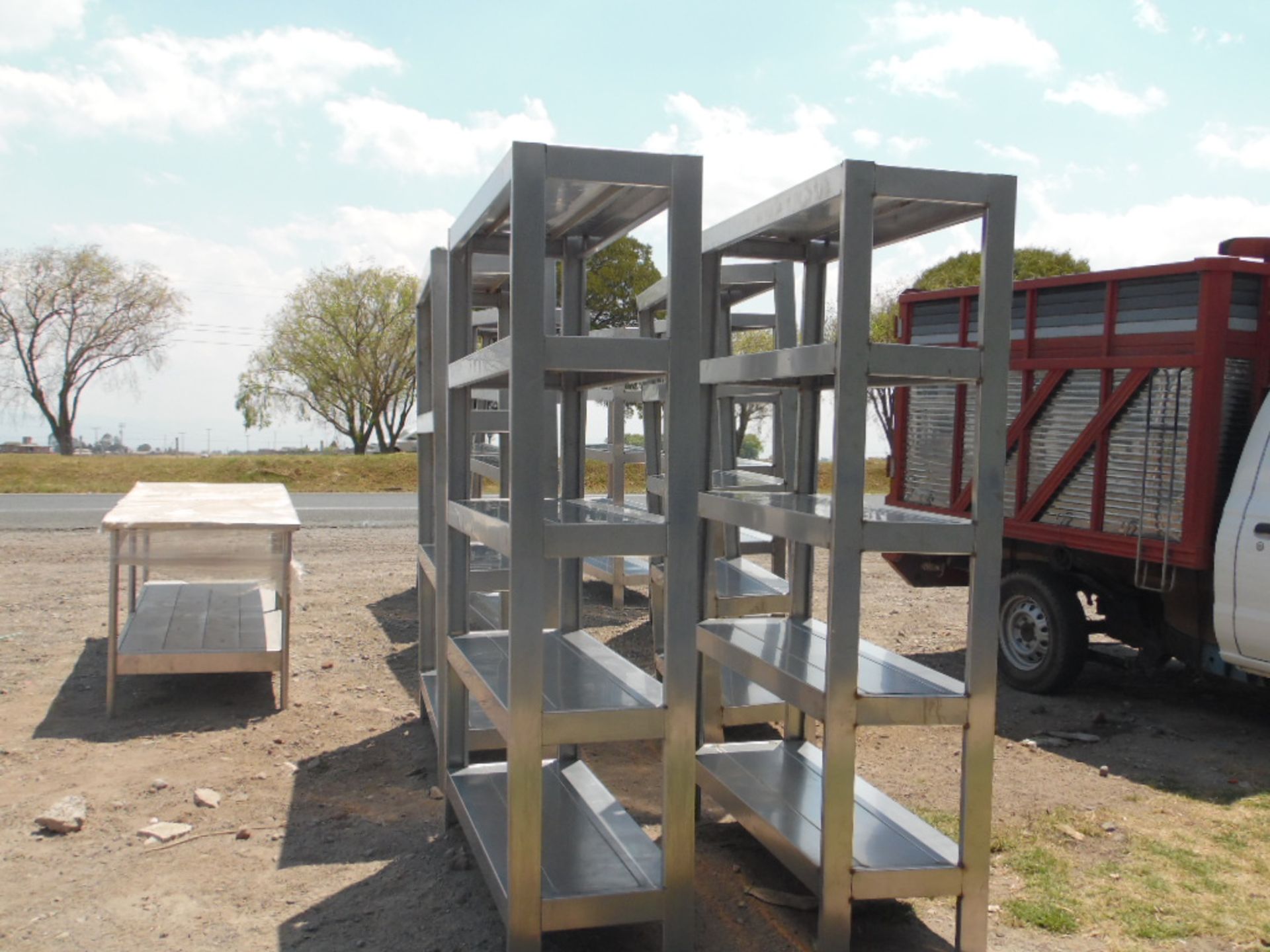 Lot of 4 shelves type stainless steel rack with 5 shelves made of 18 gauge 430 stainless steel - Image 4 of 4