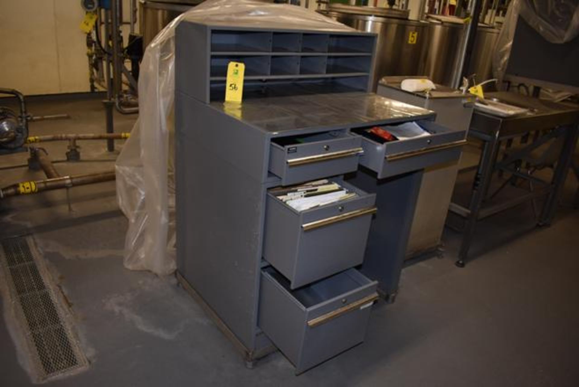 Global Shipping Desk w/Drawers, RIGGING FEE $15 - Image 2 of 2