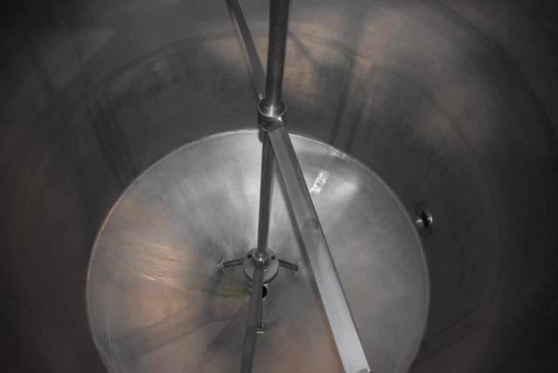 Stainless Steel Tank w/Lid, 72" Diameter x 78" Depth, Rated 1300 Gal. Capacity, Includes Mixer, ID - Image 3 of 3