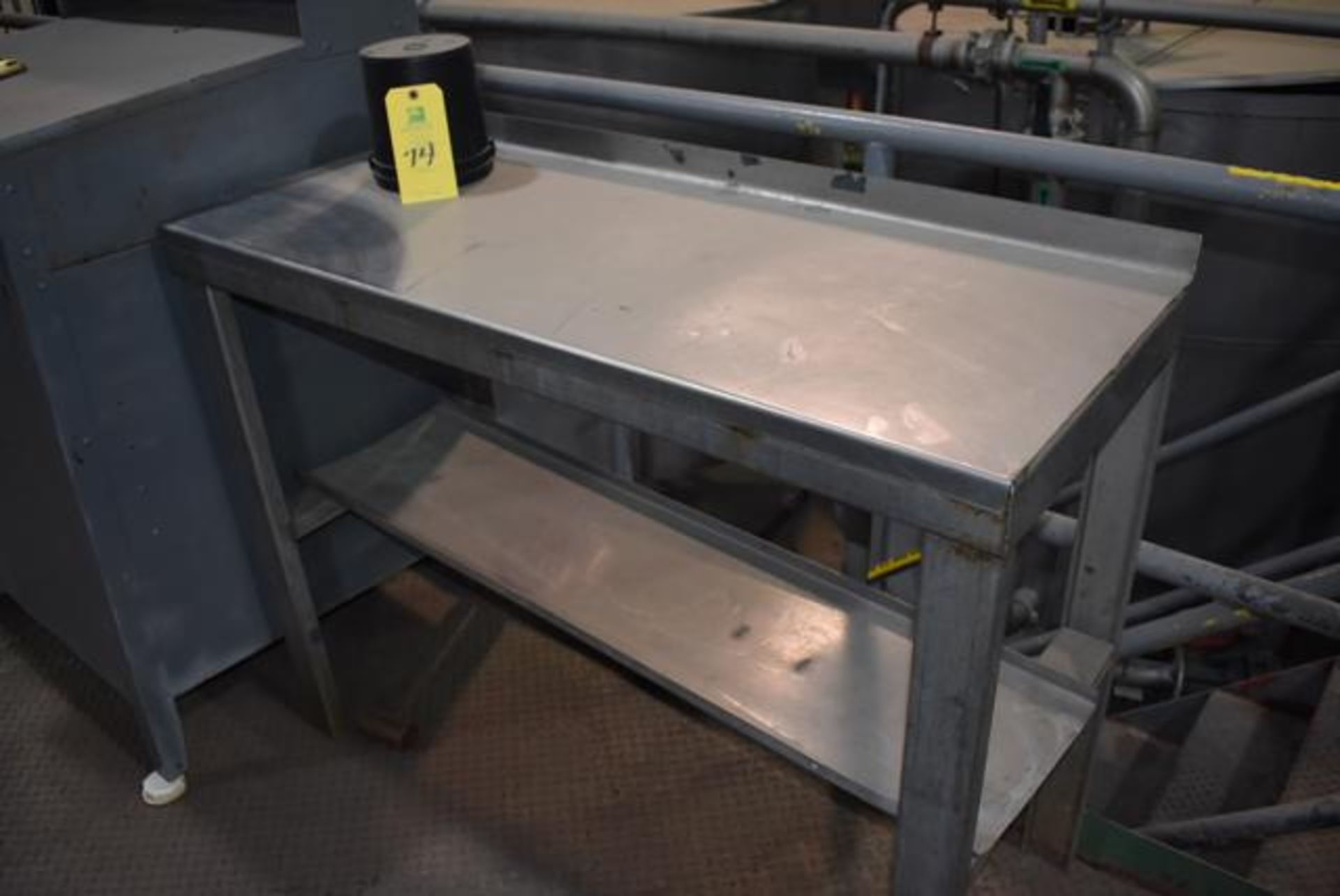 Stainless Steel Table, 50" x 20" Top, RIGGING FEE $10