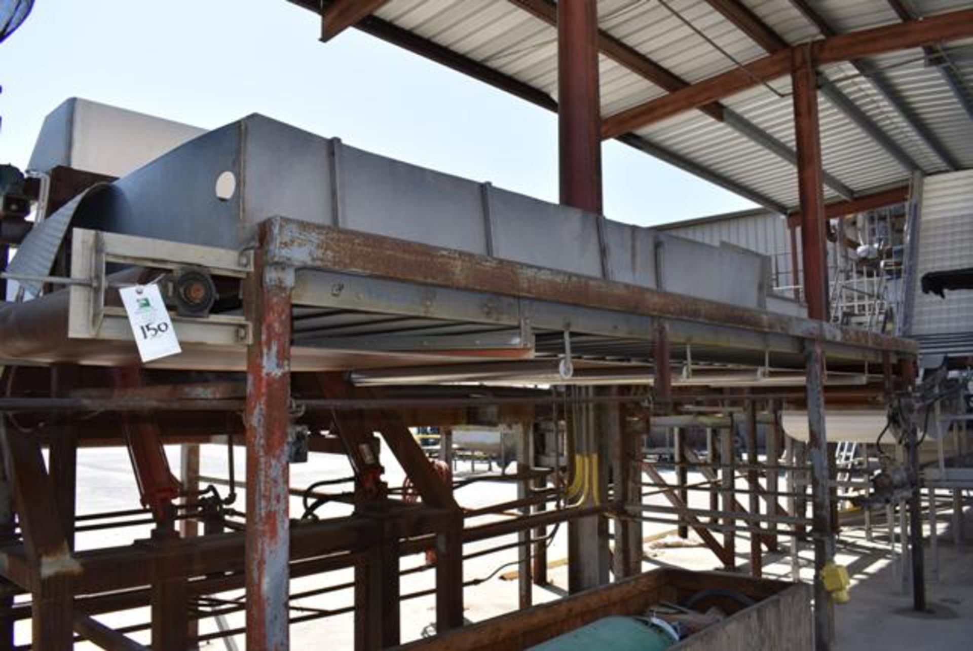 Belt Conveyor-20' Length x 48" Wide Belt, Steel Leg Base, RIGGING FEE: $500