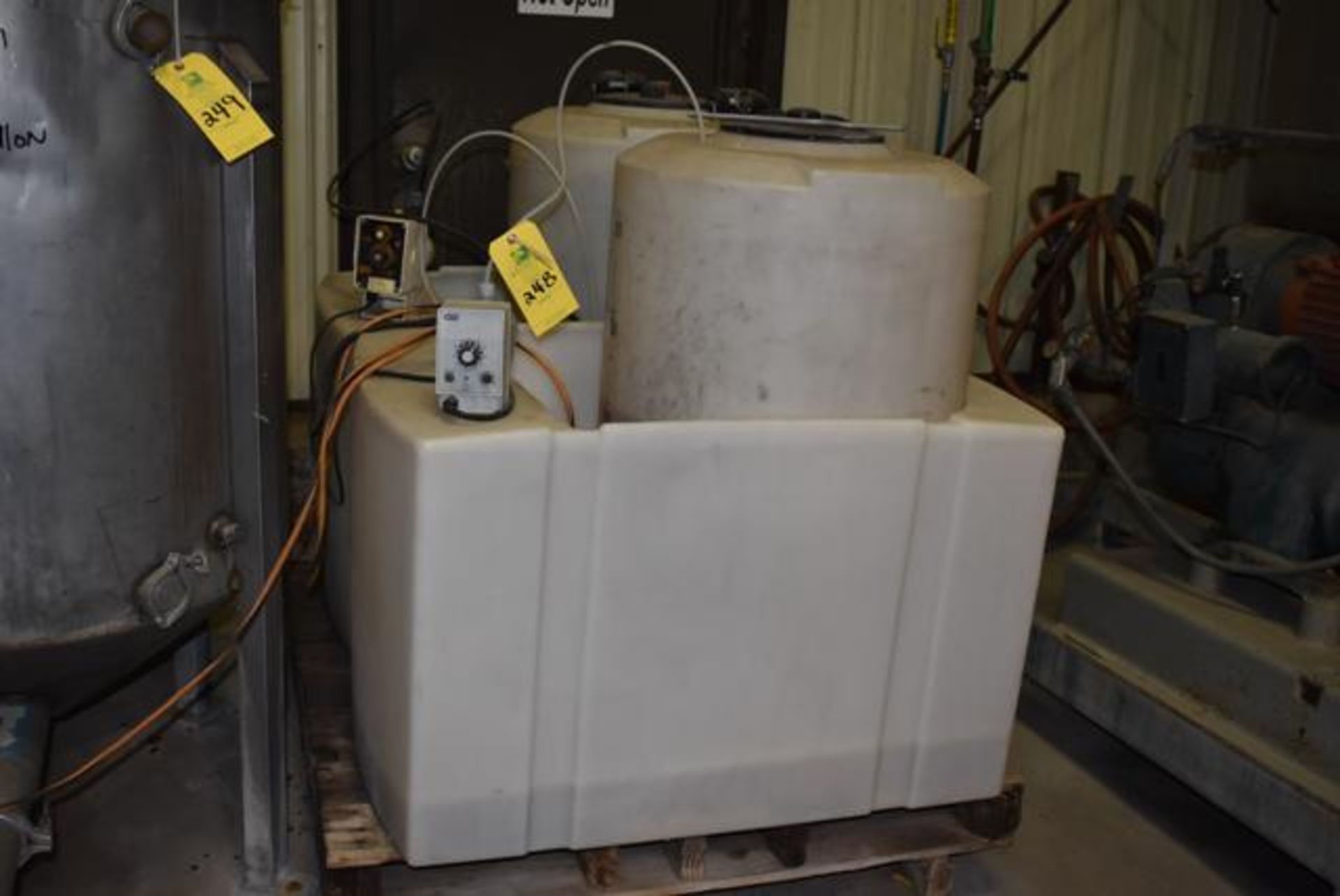 Chemical Process System Consisting of (2) RMI 60 Gal. Poly Tanks, (2) Pumps, RIGGING FEE: $50 - Image 2 of 2