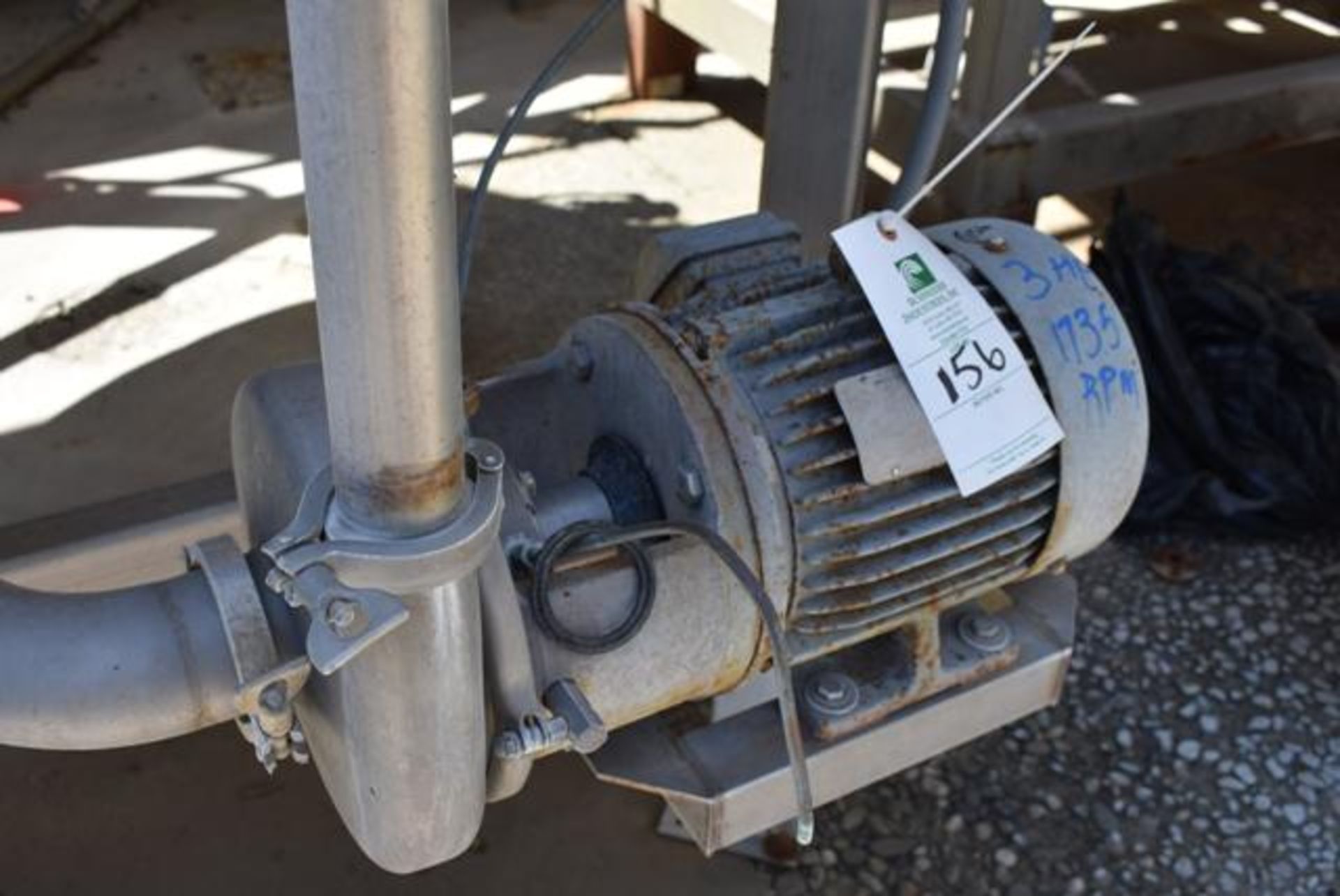 Coker Model C328ME Pump & 3 HP Motor, RIGGING FEE: $50