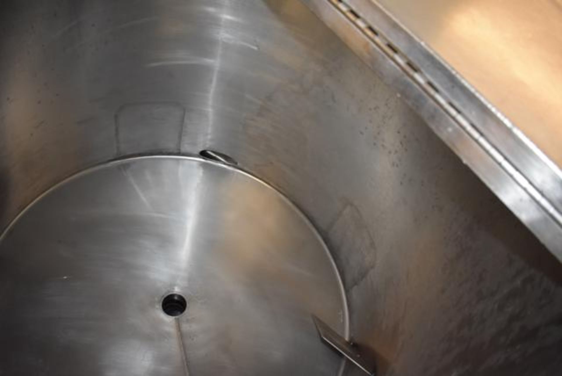 Stainless Steel Tank w/Lid, 42" Diameter x 36" Depth/210 Gallon Capacity, Motor and Circulating - Image 3 of 3