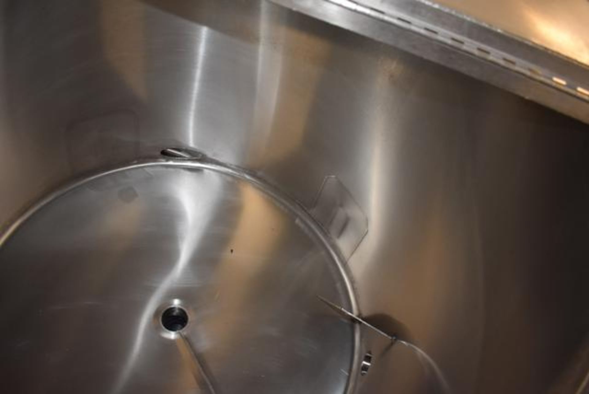 Stainless Steel Tank w/Lid, 42" Diameter x 36" Depth/210 Gallon Capacity, Motor and Circulating - Image 3 of 3