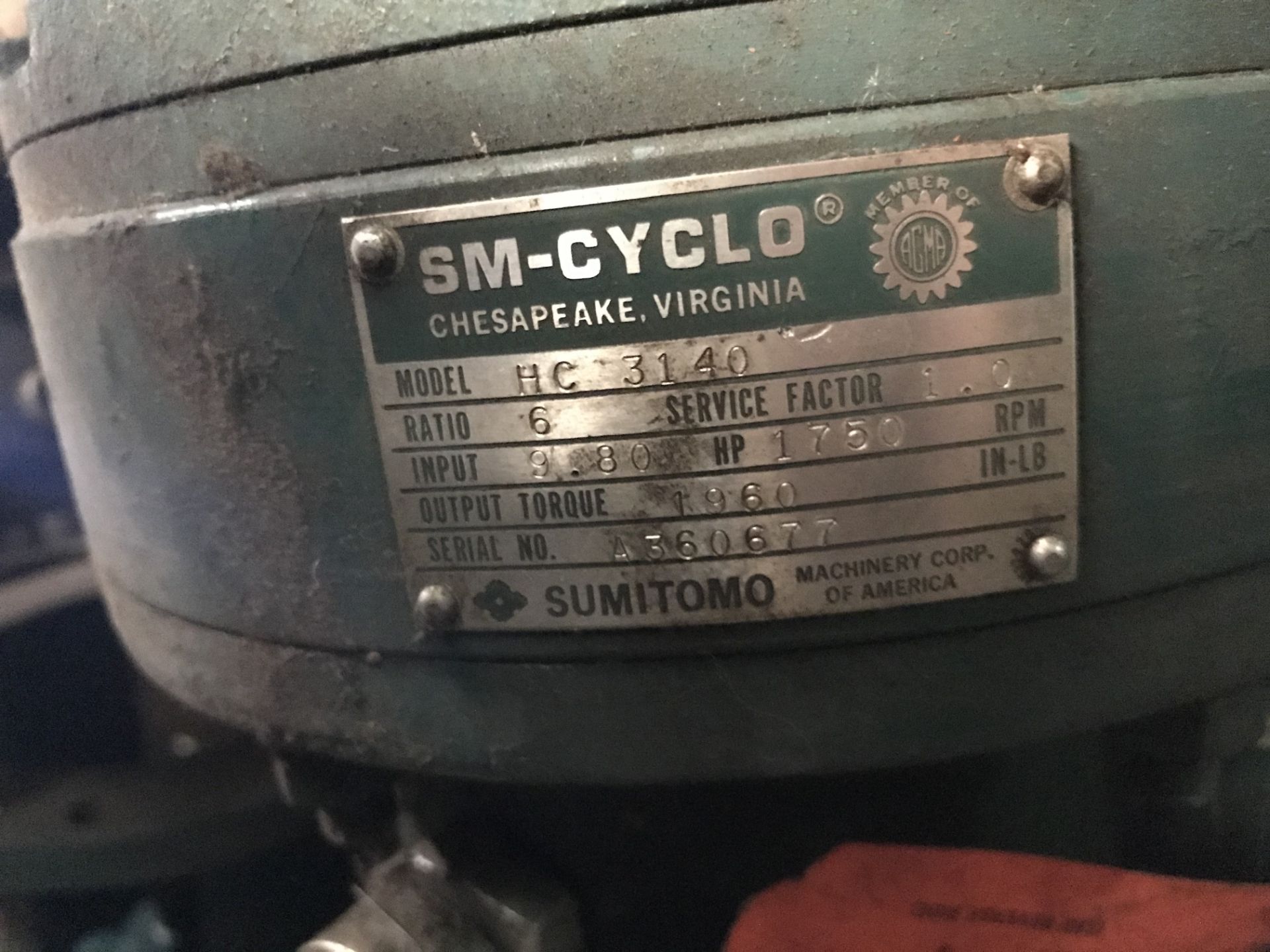 Pallet of (8) Transmission Gear Boxes: Cyclo Transmission Gear Box, Model# HC3140; Somer Transmissio - Image 5 of 5