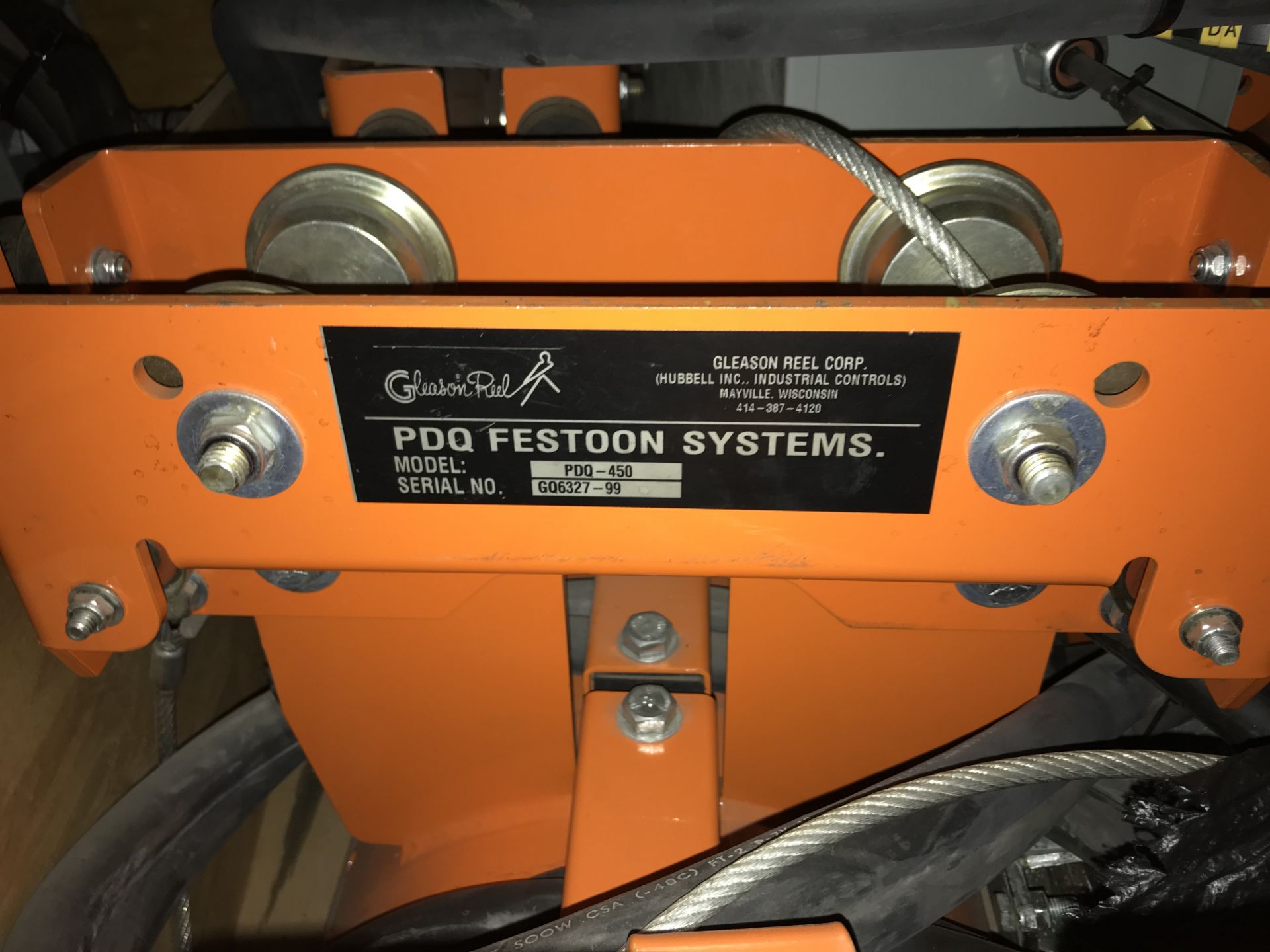 Gleason Reel PDQ Festoon System, (5) PDQ-450, (5) PDQ-300, Rigging Fee For This Item Is $30 - Image 5 of 8