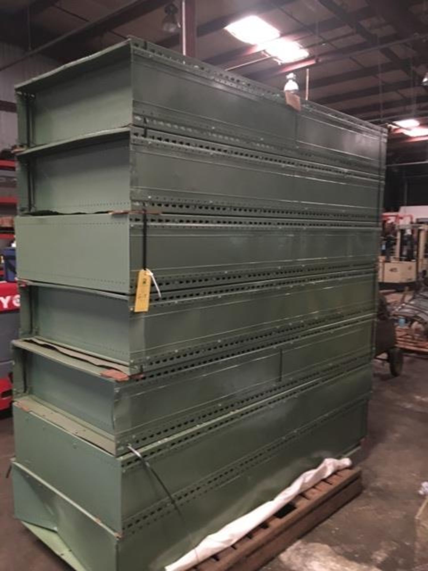 7 Metal Shelves, Rigging Fee For This Item Is $40