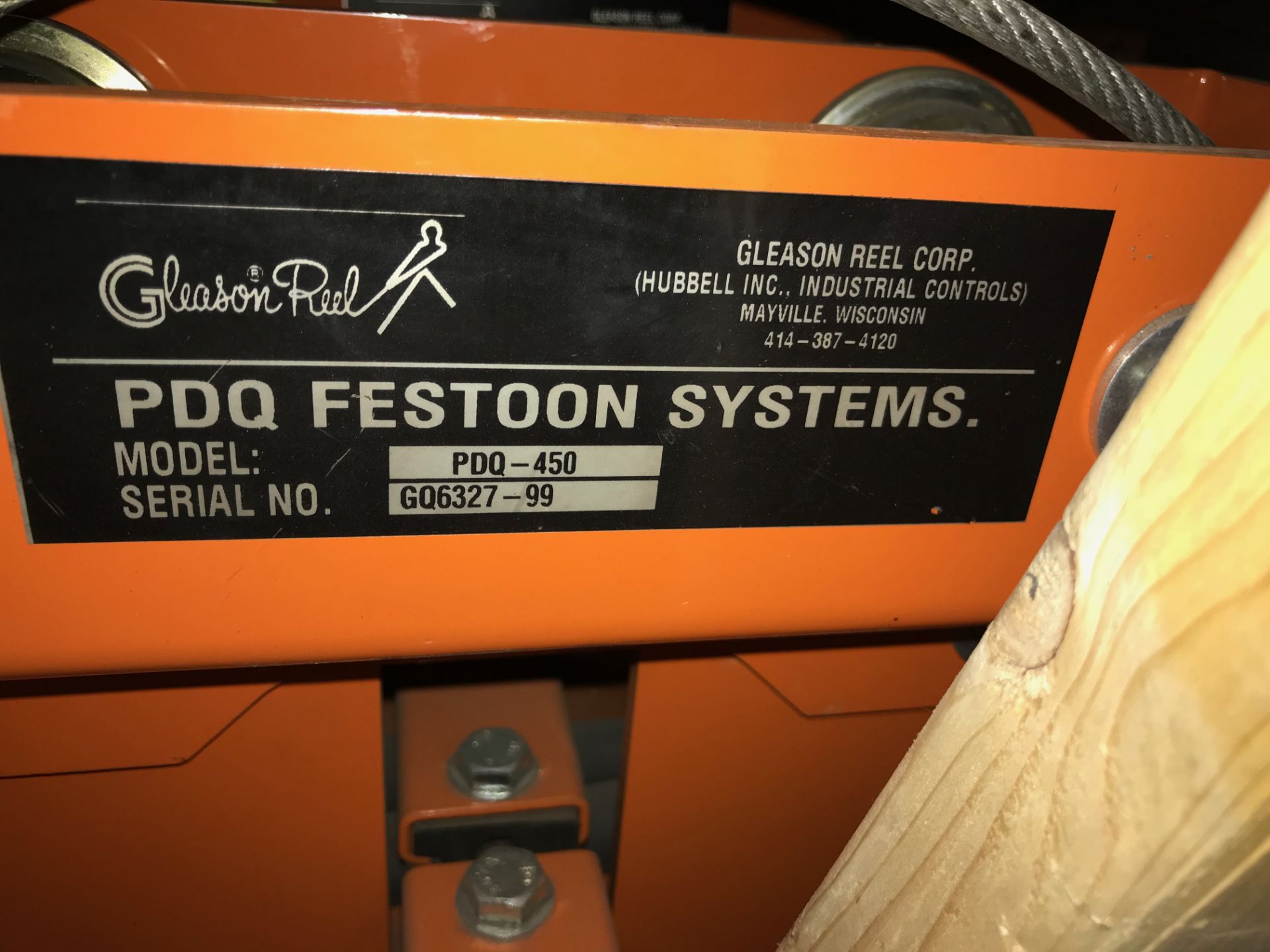 Gleason Reel PDQ Festoon System, (5) PDQ-450, (5) PDQ-300, Rigging Fee For This Item Is $30 - Image 7 of 8