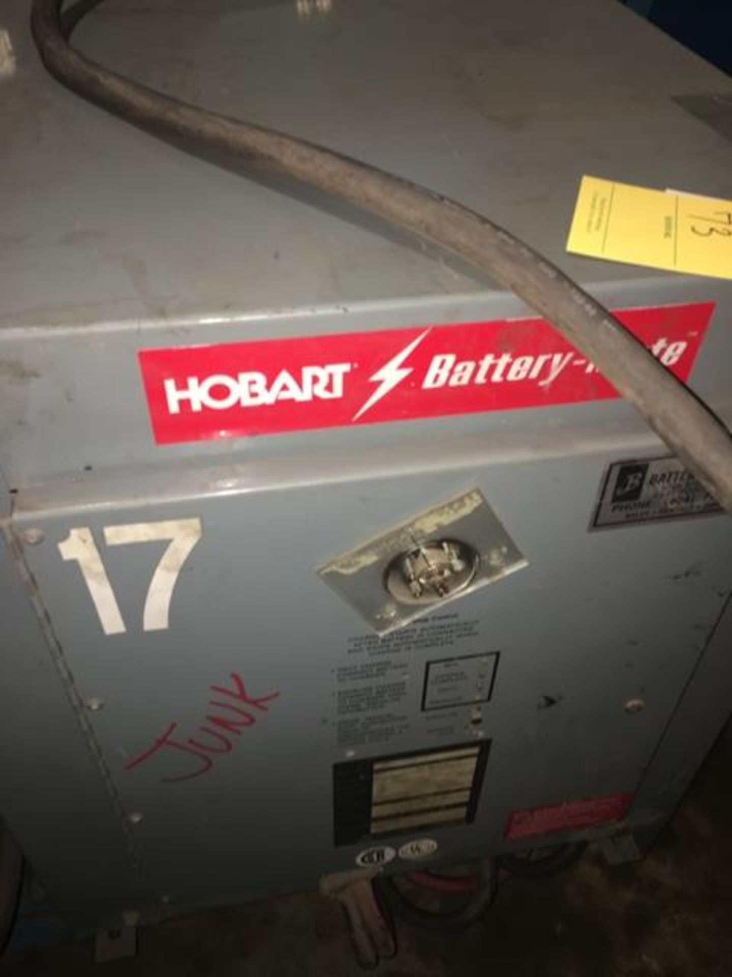 (4) Battery Chargers: Hobart Battery Charger, Model# 1050H3183, 36 Volts, 179 Amps, 208/240/480 Inpu - Image 5 of 5