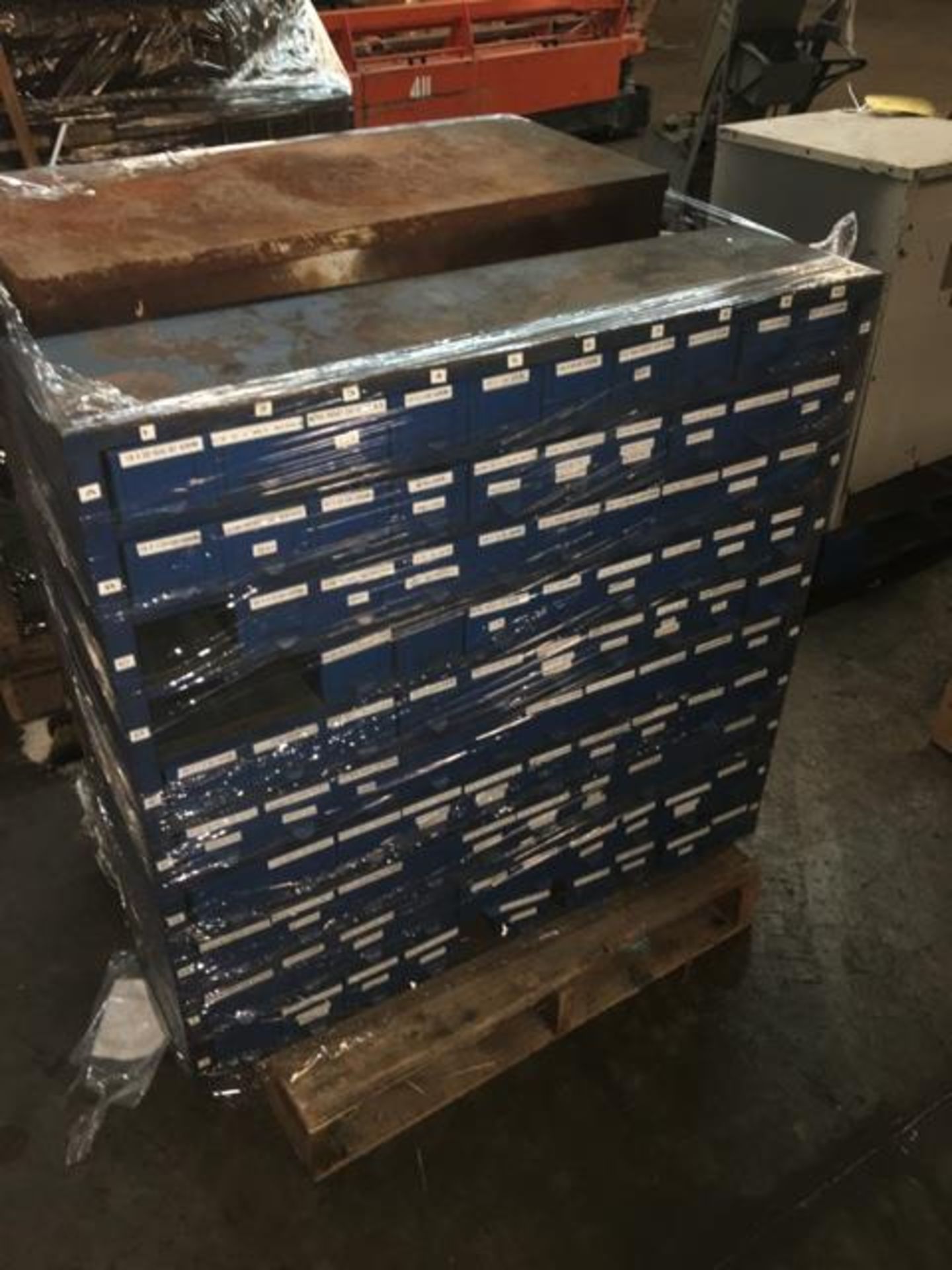 Bolt/Small Parts Bin, Qty (4) Bins on Pallet, Fabrication: Metal, Excellent Condition, Size: 24 Draw - Image 2 of 2