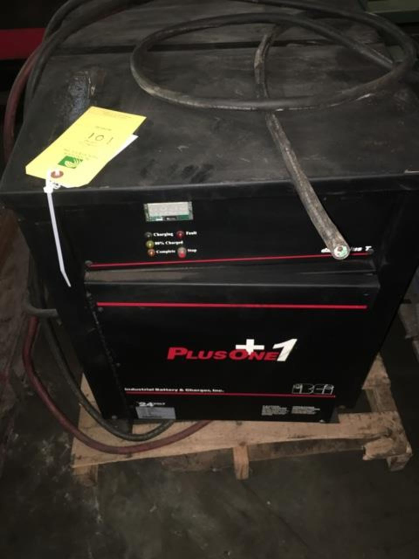 Plus One Battery Charger, 24 Volts, 120 Amps, 208/240/480 Input Volts, Model #12P10600B1, SN 0111871