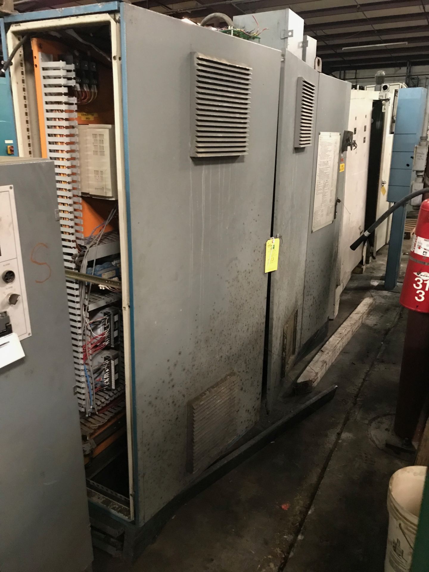 3 Door Electrical Enclosure Cabinet w/ Contents, Rigging Fee For This Item Is $35