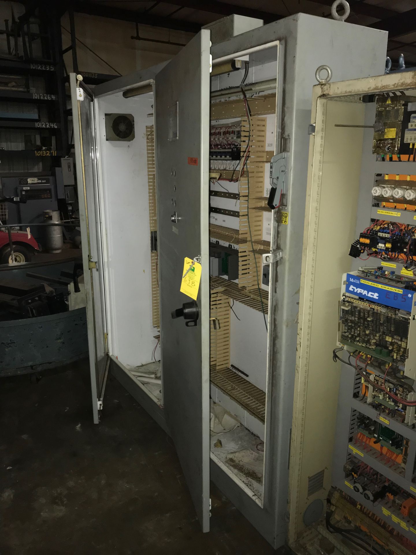 2 Door Electrical Enclosure Cabinet w/ Contents, Rigging Fee For This Item Is $25