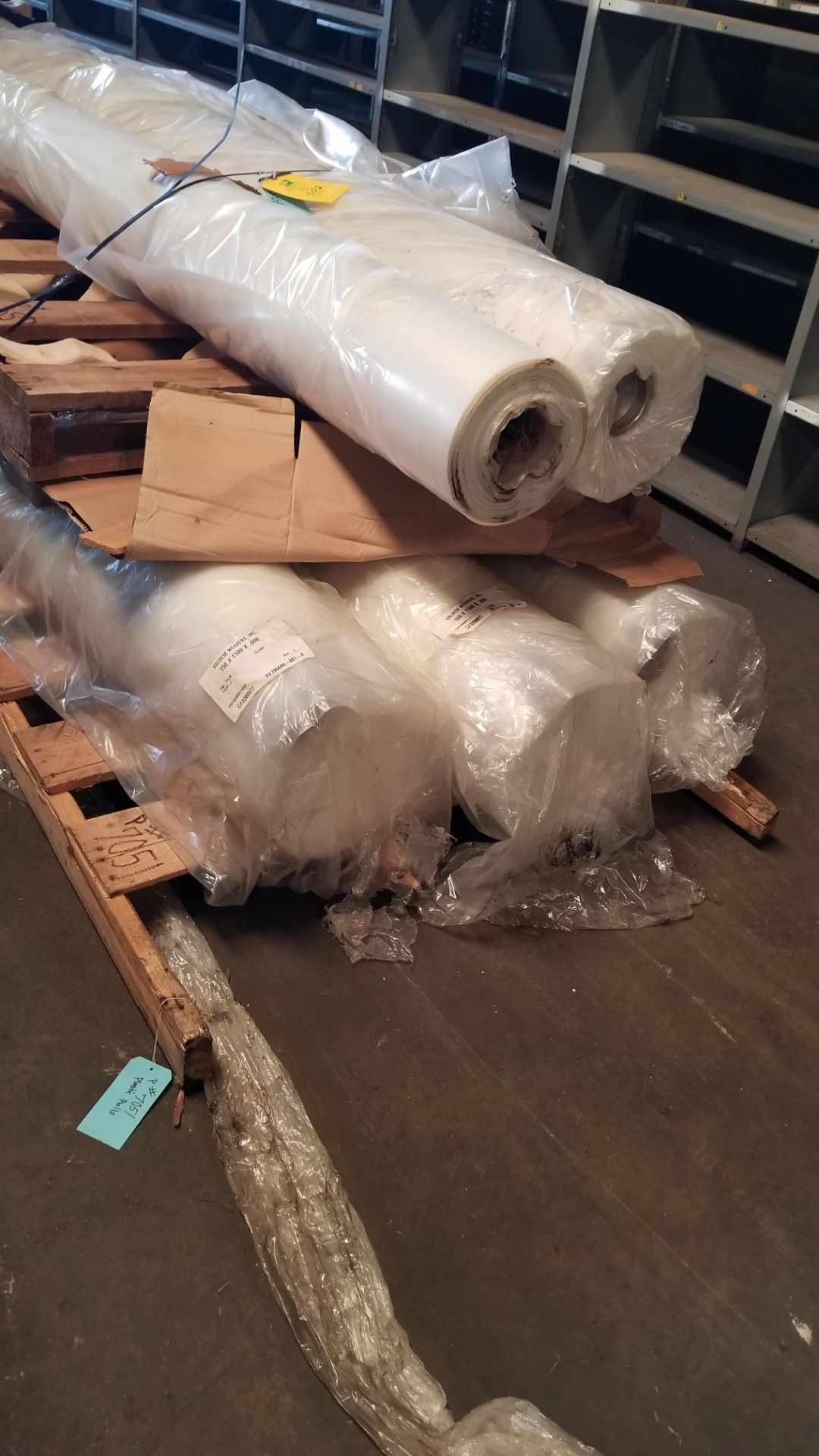 (6) Rolls of Plastic, 150 in x 1100 in x .006 in., Rigging Fee For This Item Is $30 - Image 2 of 3