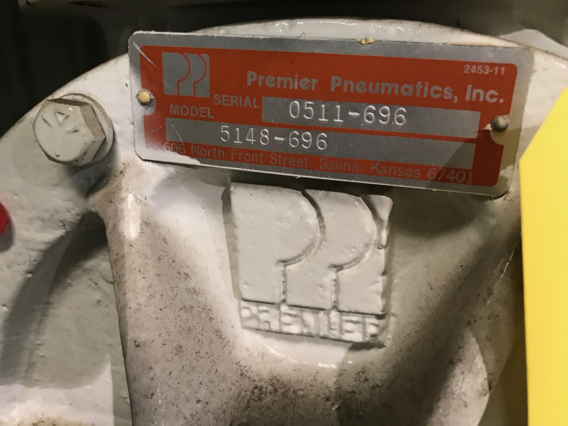 Premier Pneumatic Rotary Air Lock, Model #5148-696, Serial #0511-696, Rigging Fee For This Item $30 - Image 3 of 8