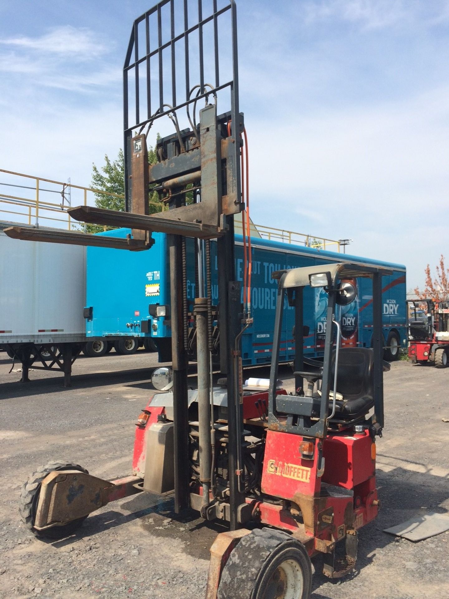 2006 Moffett 3-7 Forklift, Diesel Kubota Engine, 4,500 lb lift cap., Mast Height: 84" , Indicated