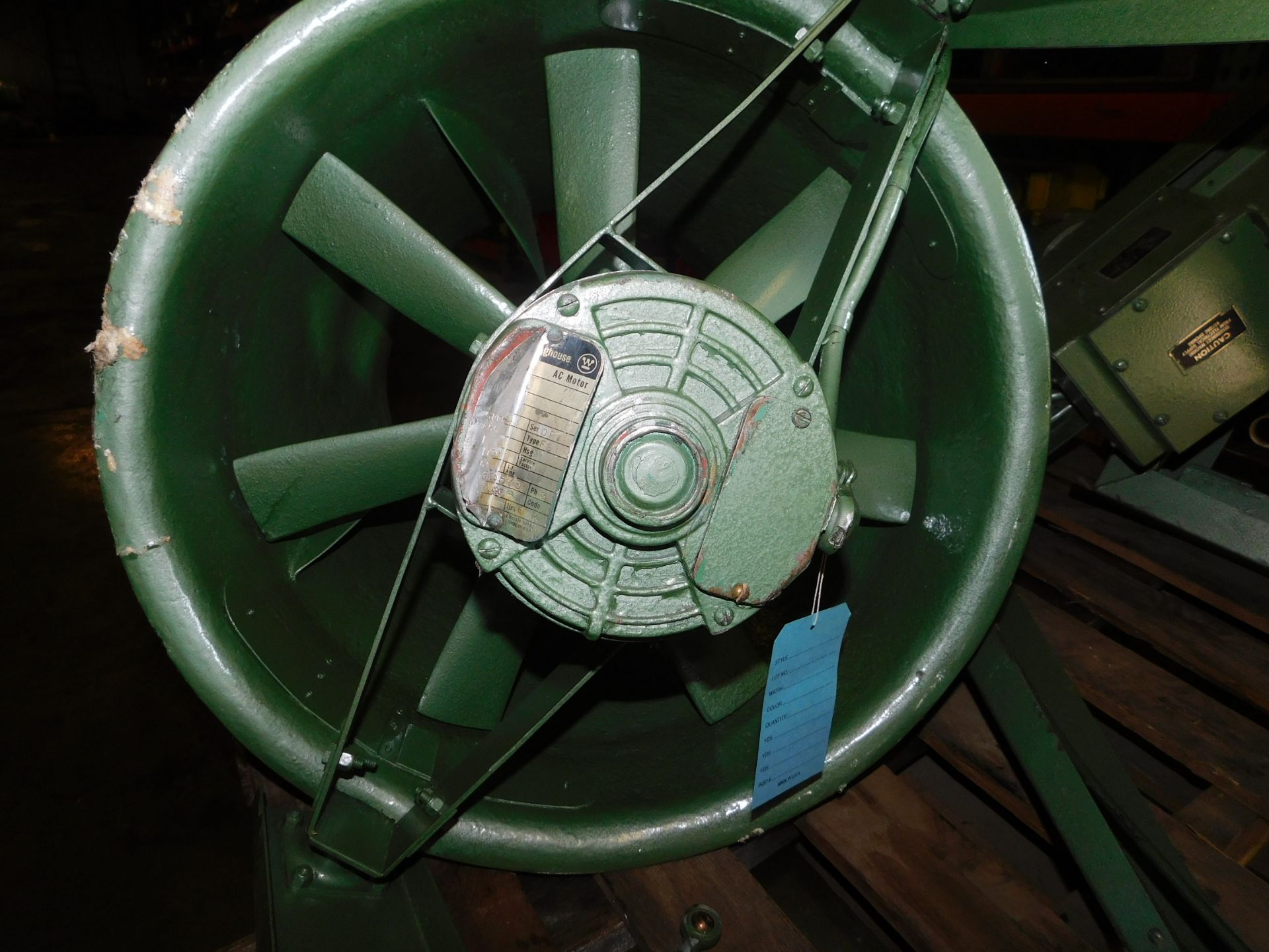 (4) Bahnson Circulaire Fans, Model FP102-5, 1 HP, Qty 4, This industrial ceiling fan for dust rotate - Image 3 of 3