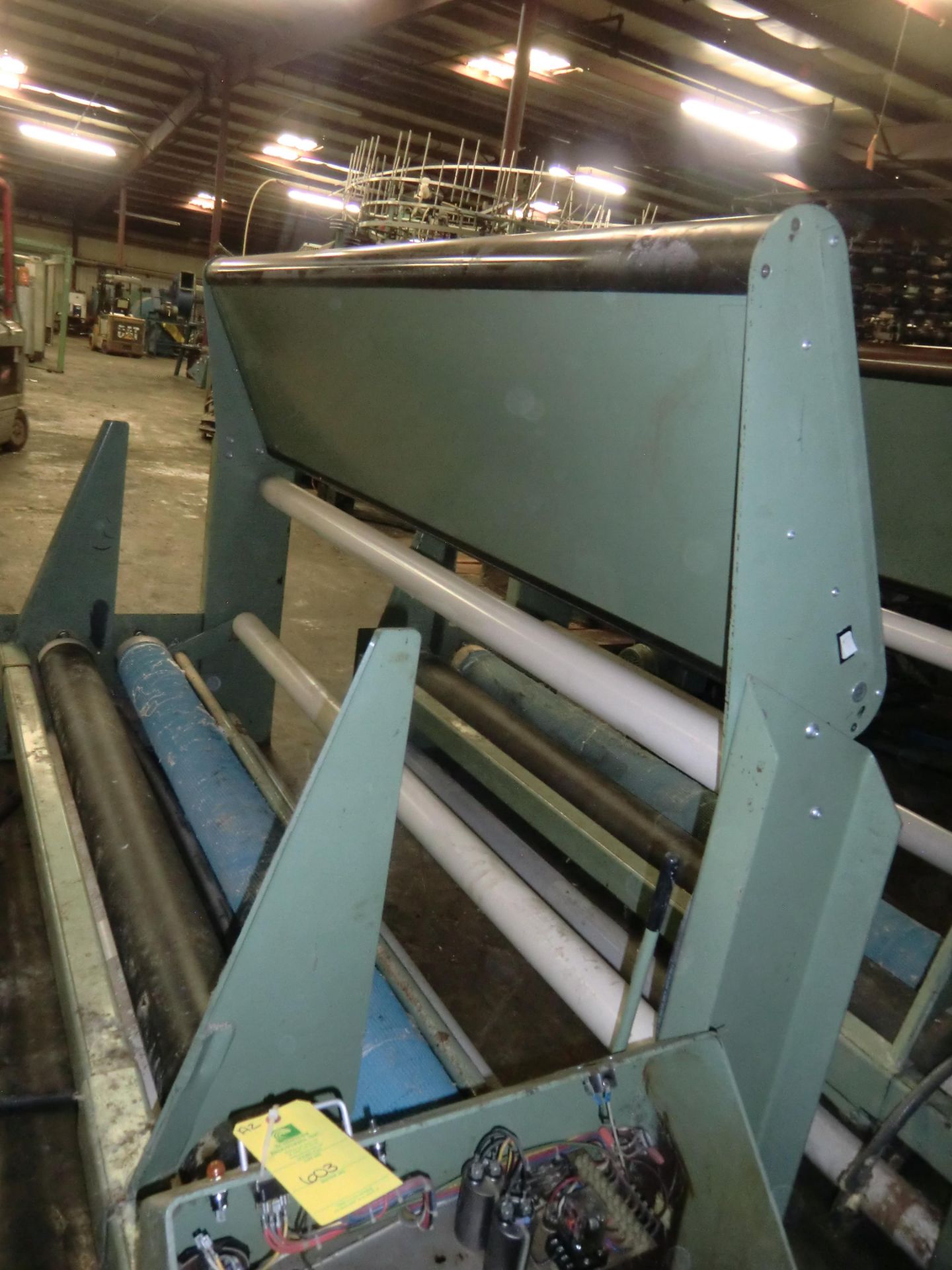 Alexco Off Loom Take Up/ Inspection Machine, 84 3/4 in Wide, 19 3/4 in Long Inspection Back Light,