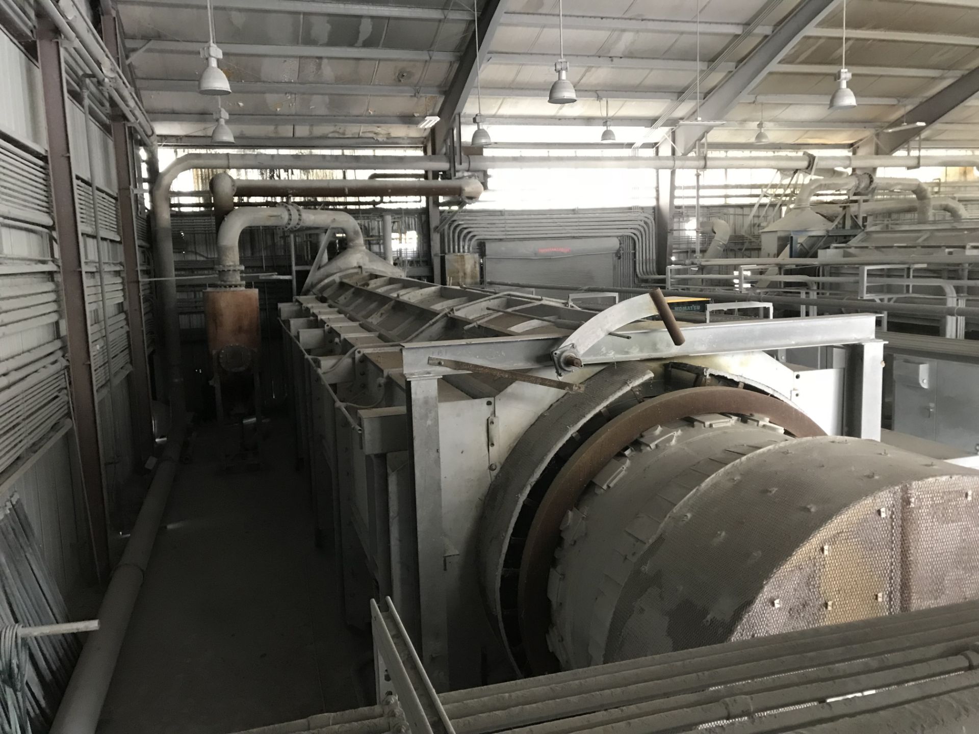 FEECO Calciner 1 (2003) 7ft. diameter x 55ft. overall length, Indirect fired electric furnace