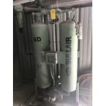 Sullair Heatless Desiccant Dryer, Model #SD-400, Serial #1211-70724-T01, 150 Max PSI, 115 Volts