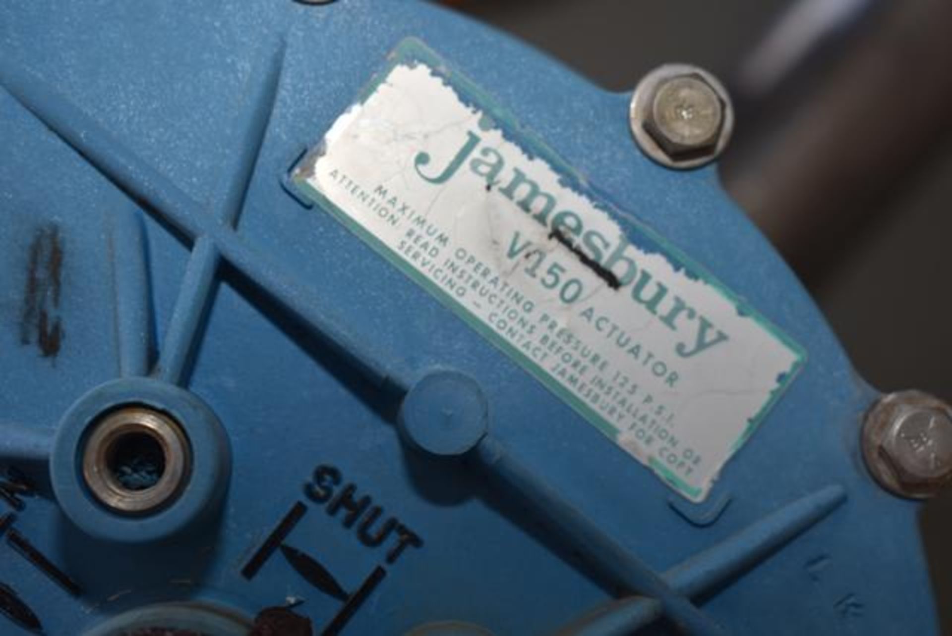 (5) Jamesbury V-150 Valve Actuators w/Valve, RIGGING FEE: $100 - Bild 3 aus 3