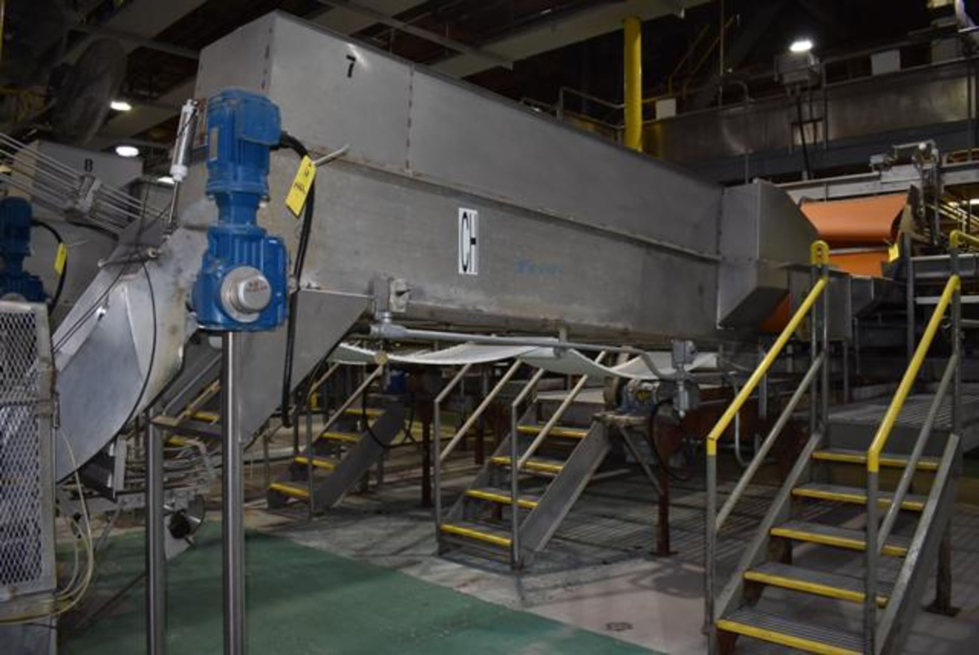Motorized Belt Conveyor, 18 in. Wide Belt x 12 ft. Length, SS Walls/Frame, RIGGING FEE $500