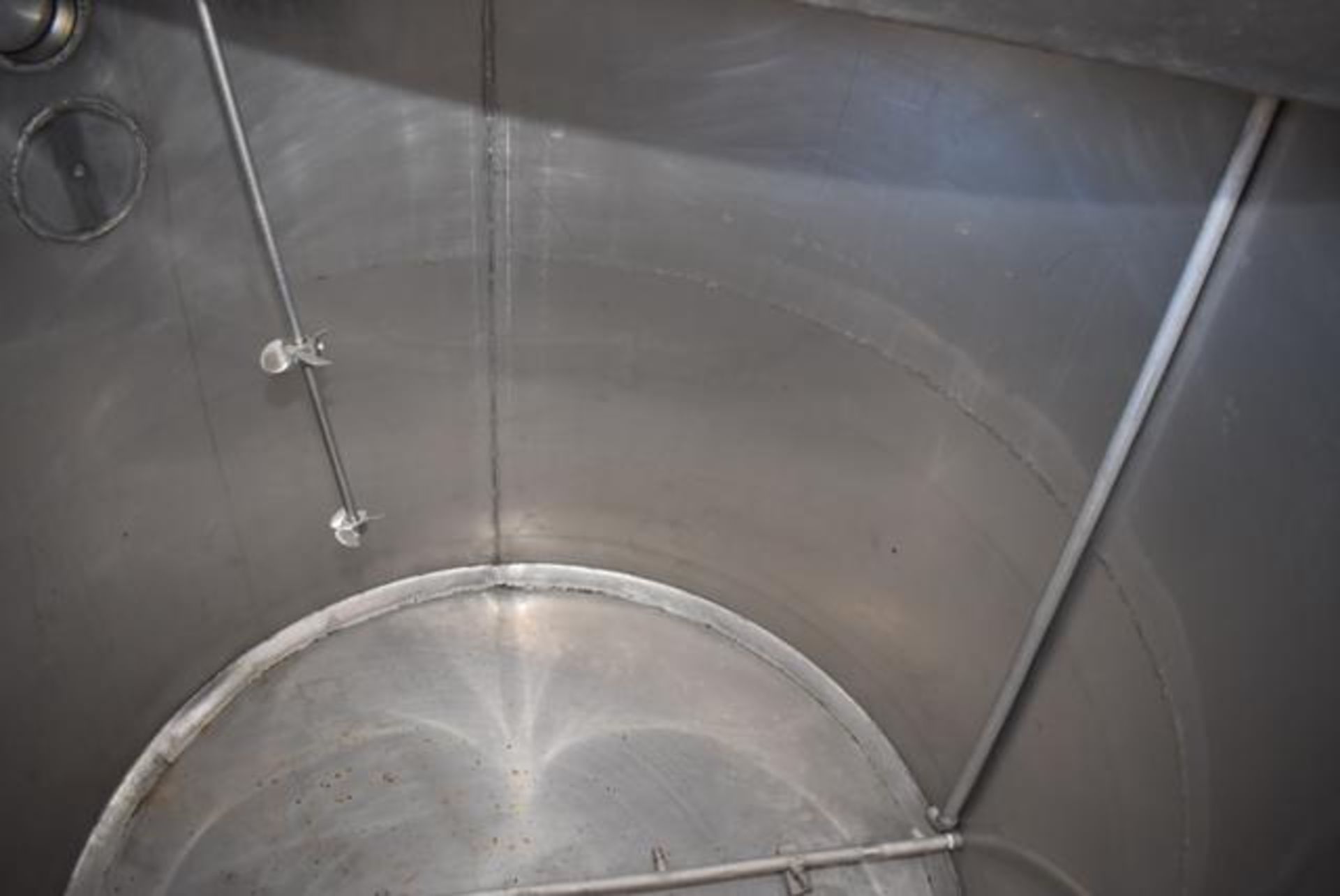 Stainless Steel Tank, 48" Diameter x 48" Depth, Includes Mixer, RIGGING FEE: $100 - Image 2 of 3