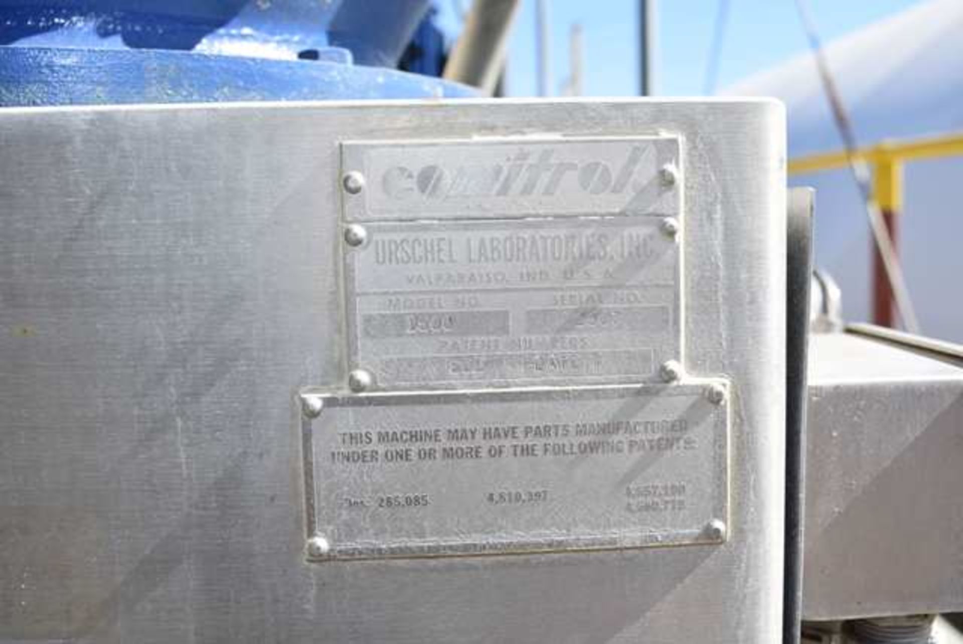 Urschel/Comitrol Model #1500 40 HP Motor, 230/460 Volt, SN 2807, RIGGING FEE: $500 - Image 3 of 3