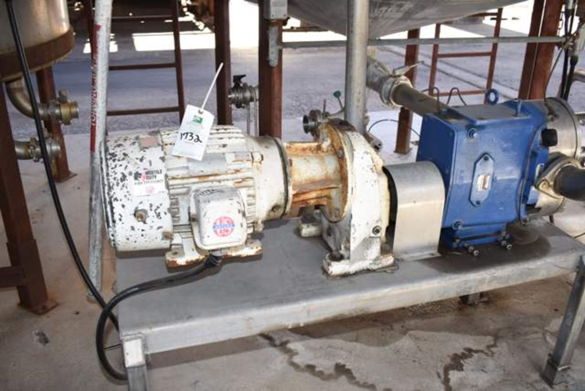 Waukesha Cherry Burrell Model #220 Pump, 15 HP Motor, 230/460 Volt, RIGGING FEE: $175