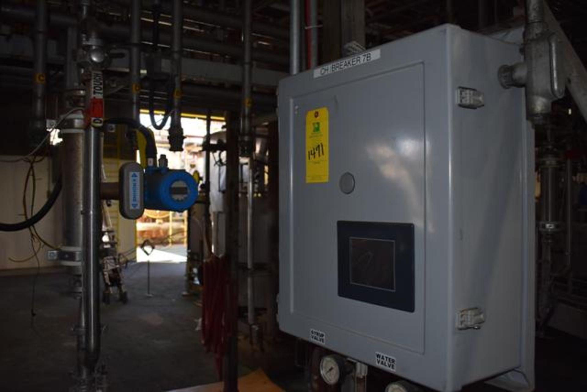 Krohne Mass Flow Sensor, Brix PLC Control, Line CH, RIGGING FEE $200