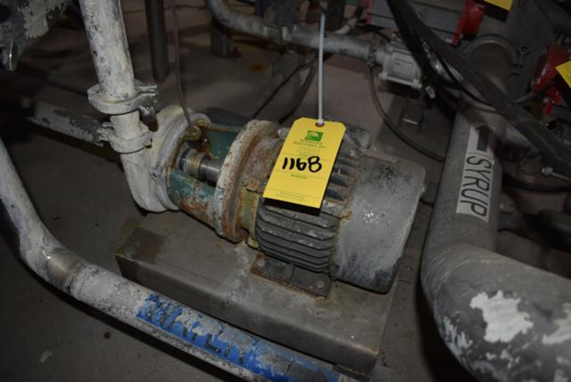 Pump & 5 HP Motor, RIGGING FEE: $200