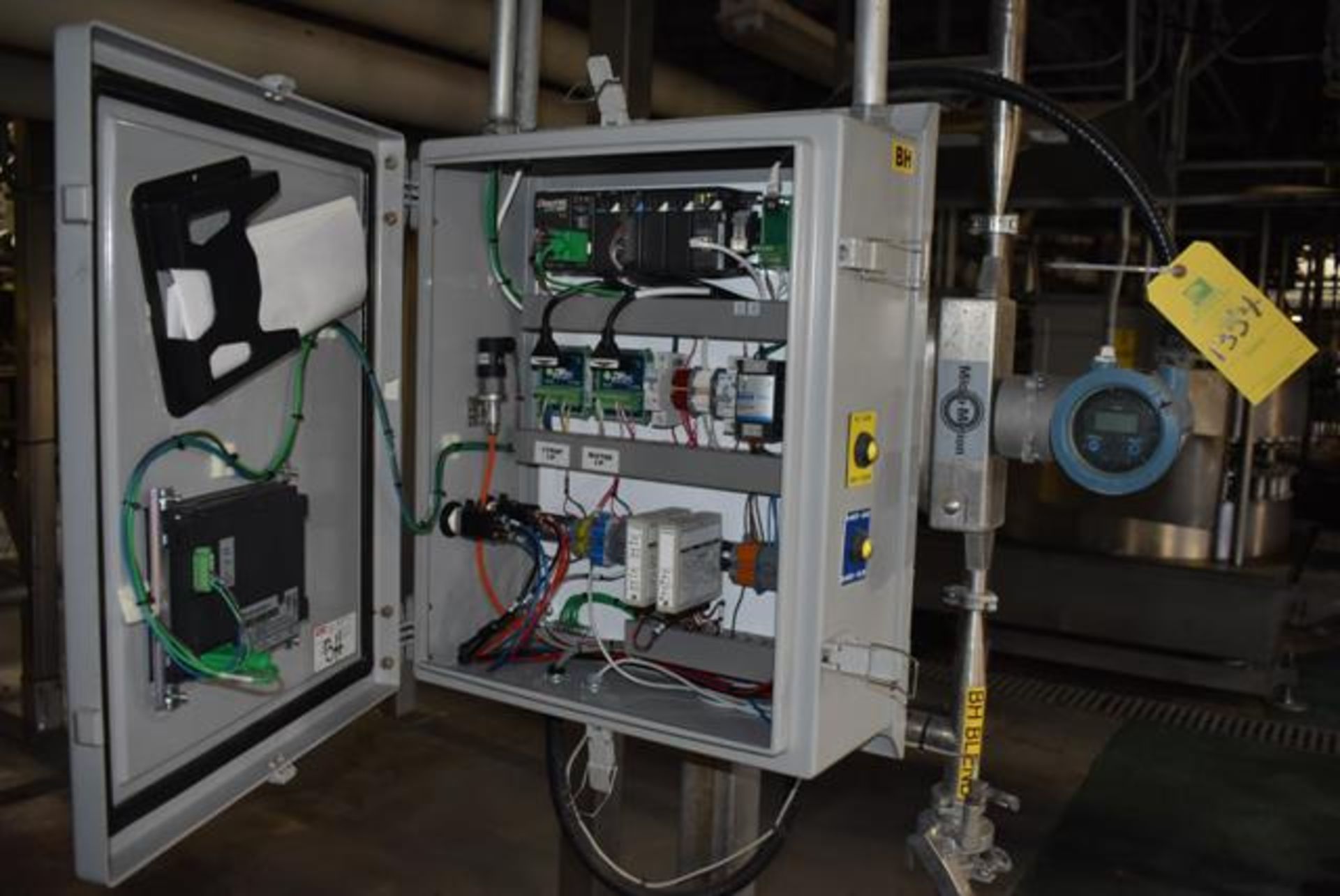 Micro-Motion #H025S Series Mass Flow Sensor, Brix PLC Controller, Line BH, RIGGING FEE: $400 - Bild 2 aus 2