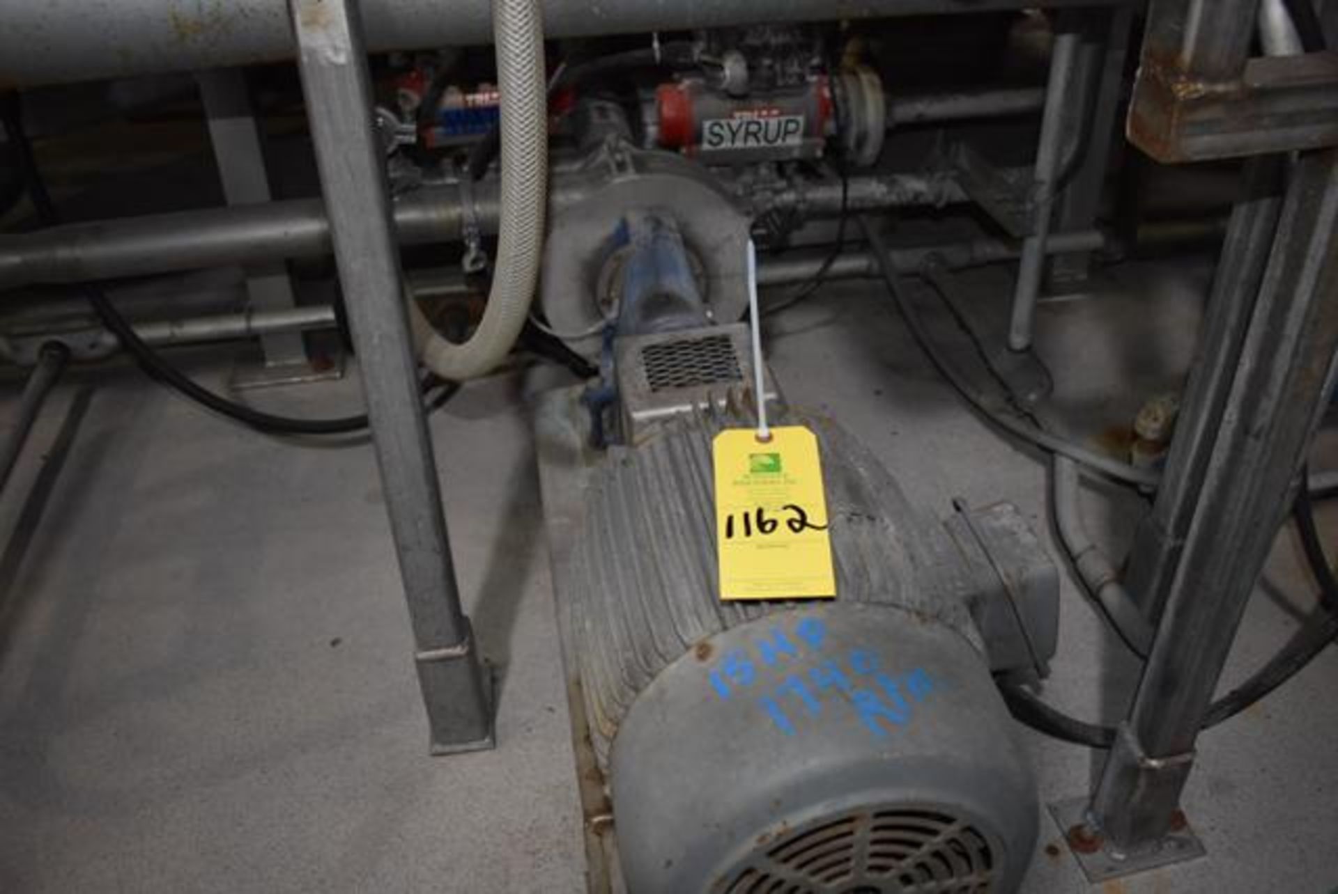 Coker Tri-Clover Pump, 15 HP Motor, 230/460 Volt, RIGGING FEE: $200