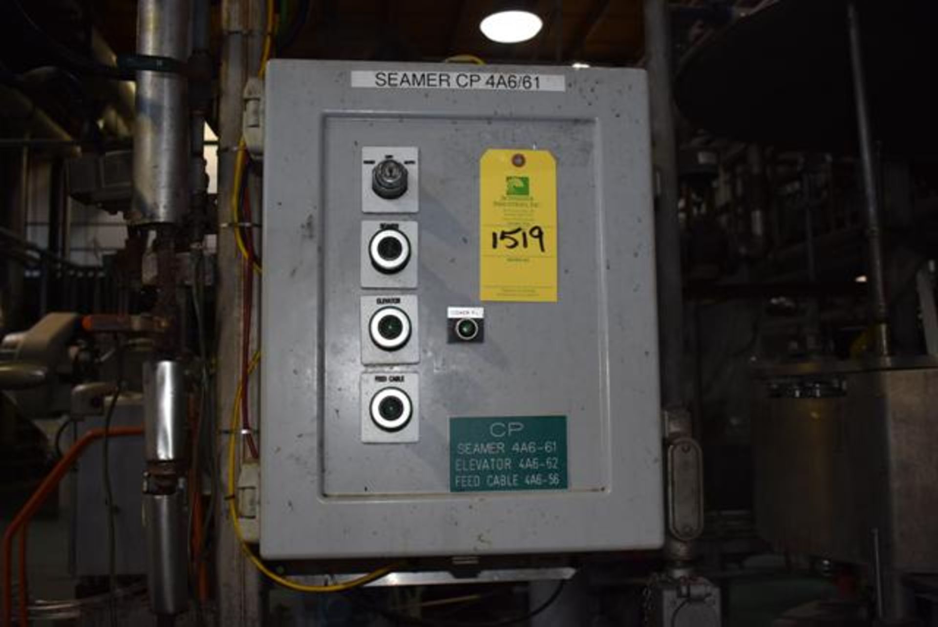 Electrical Control Box, Serves Various Components Line CP, RIGGING FEE $200