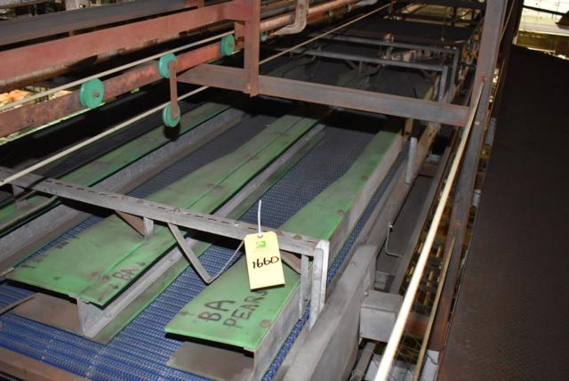 BWM Agnew Single Filer Conveyor, 54" Wide Belt x 20' Length, RIGGING FEE: $1750